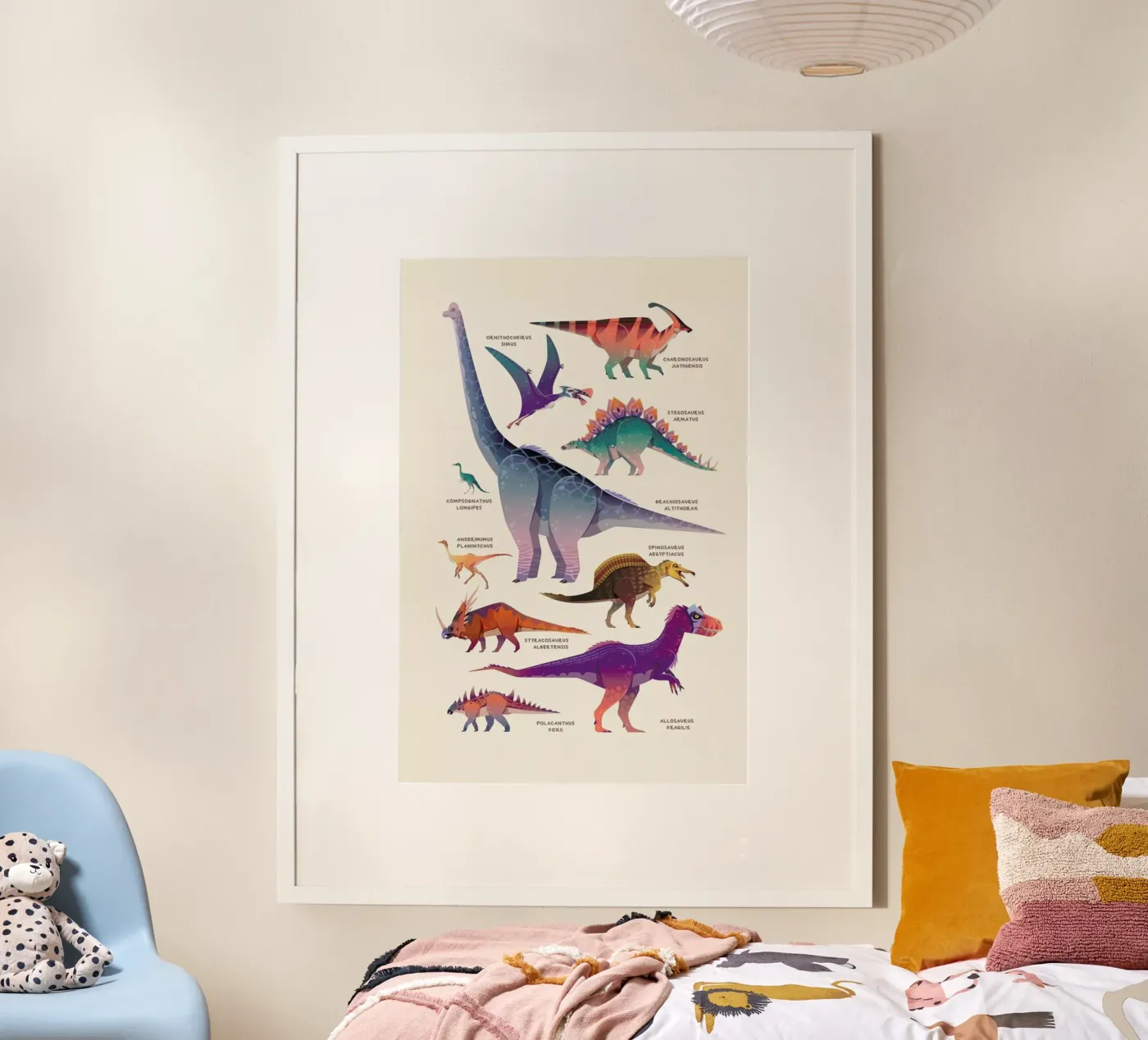 Dinosaur Names poster da Little Flourishes