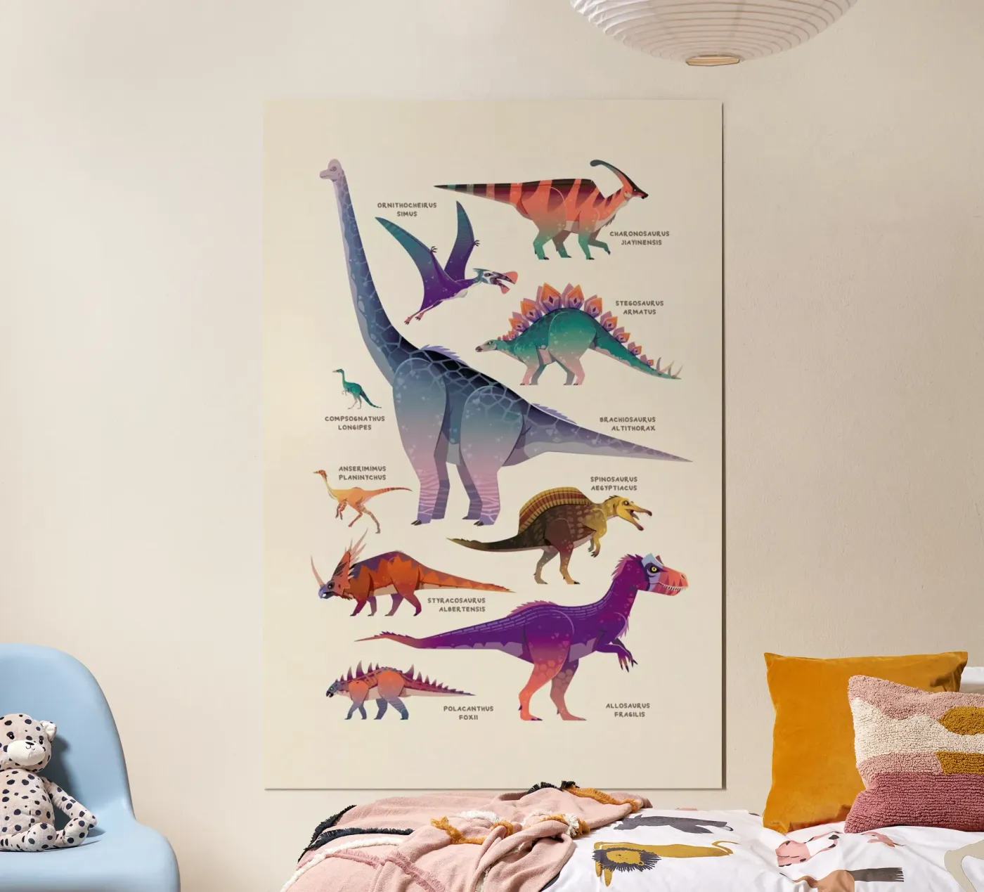 Dinosaur Names poster da Little Flourishes
