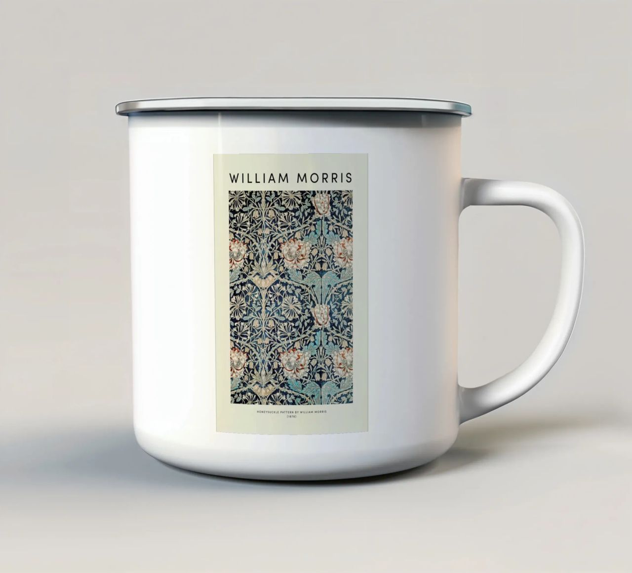 William Morris - Honeysuckle tazza in smalto da Vintage by JUNIQE