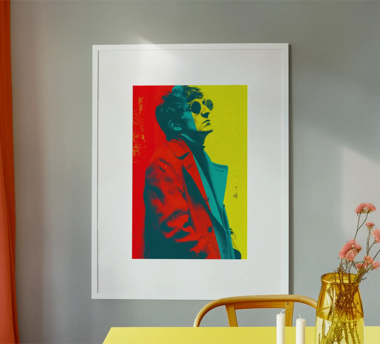John Lennon Portrait | Decorative Raster Graphic Pop Art hahnemühle by Autofocus