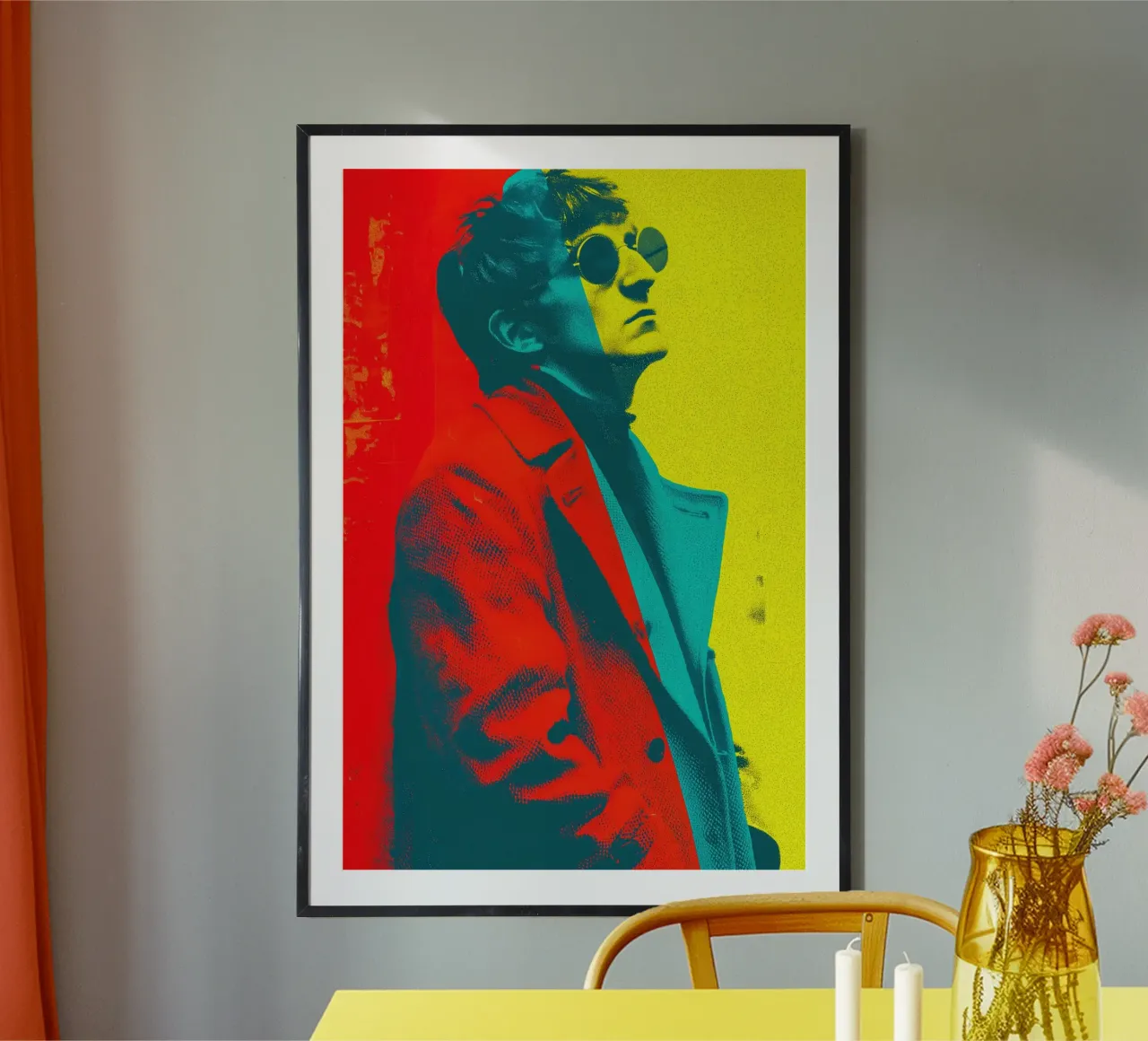 John Lennon Portrait | Decorative Raster Graphic Pop Art hahnemühle by Autofocus