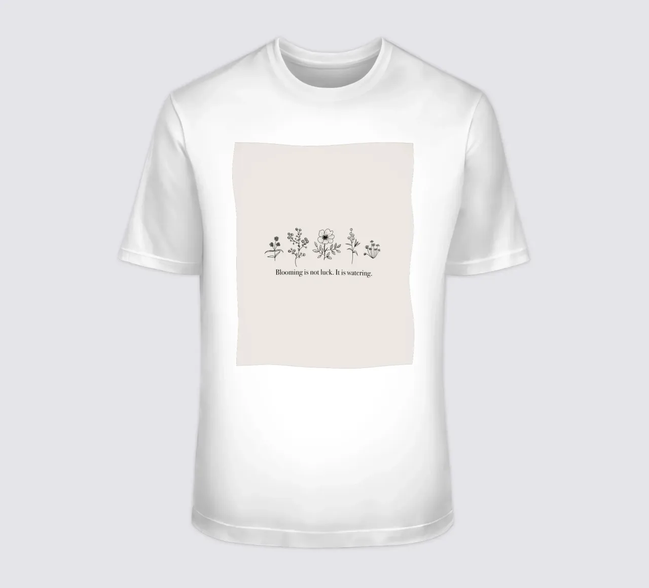 Blooming is not Luck t-shirt da anisillustration