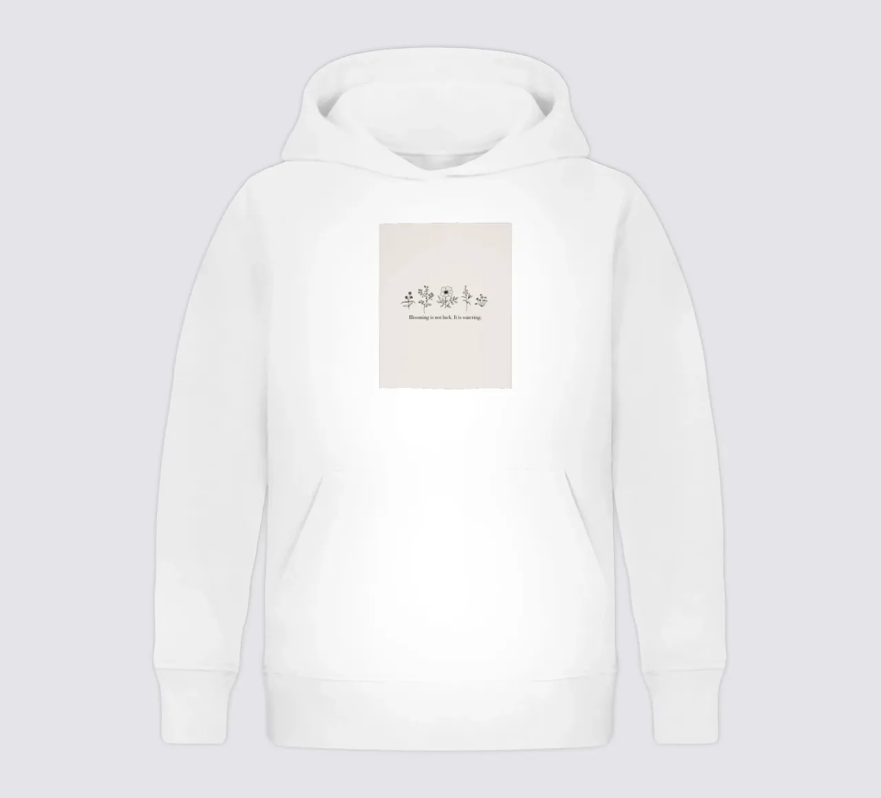 Blooming is not Luck felpa bambino con cappuccio da anisillustration