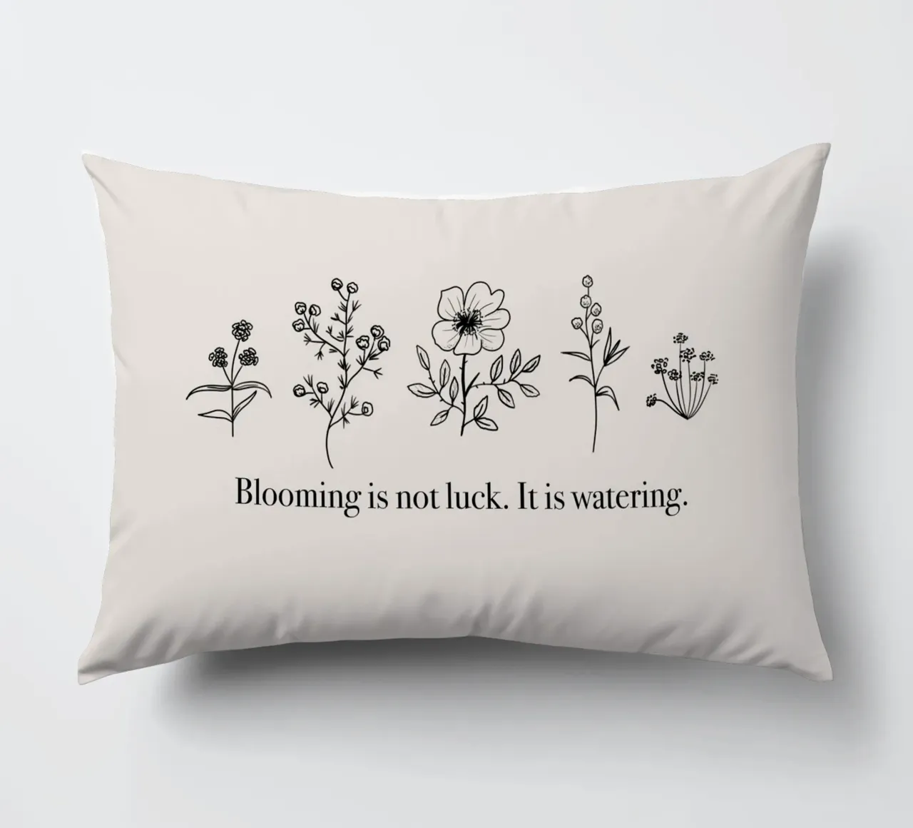 Blooming is not Luck cuscino da anisillustration