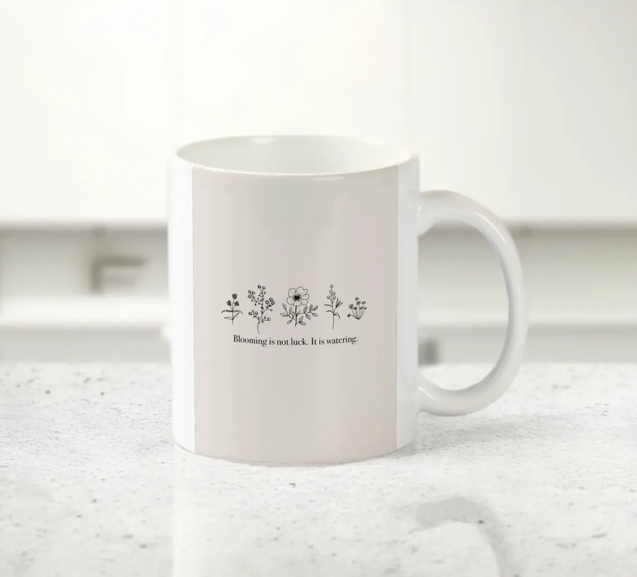 Blooming is not Luck tazza in ceramica da anisillustration