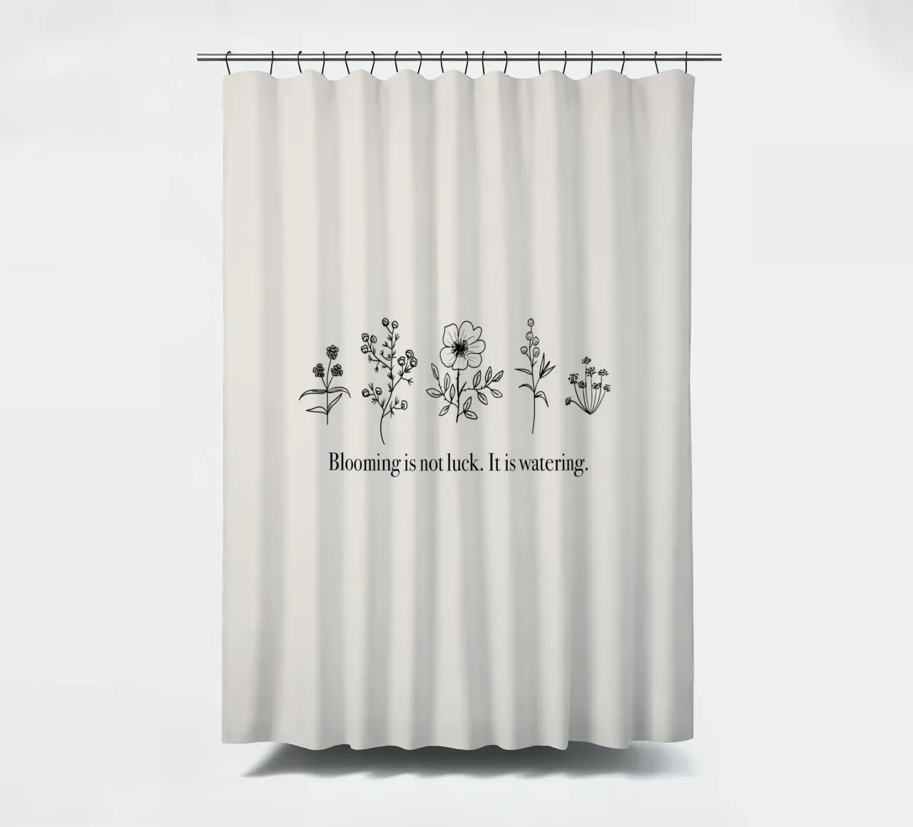 Blooming is not Luck tenda da doccia da anisillustration