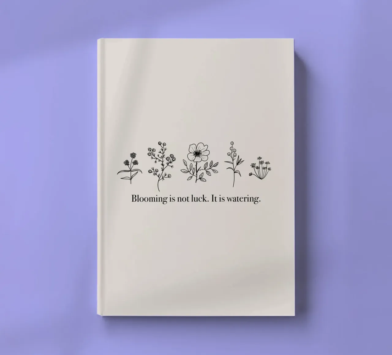 Blooming is not Luck notebook by anisillustration