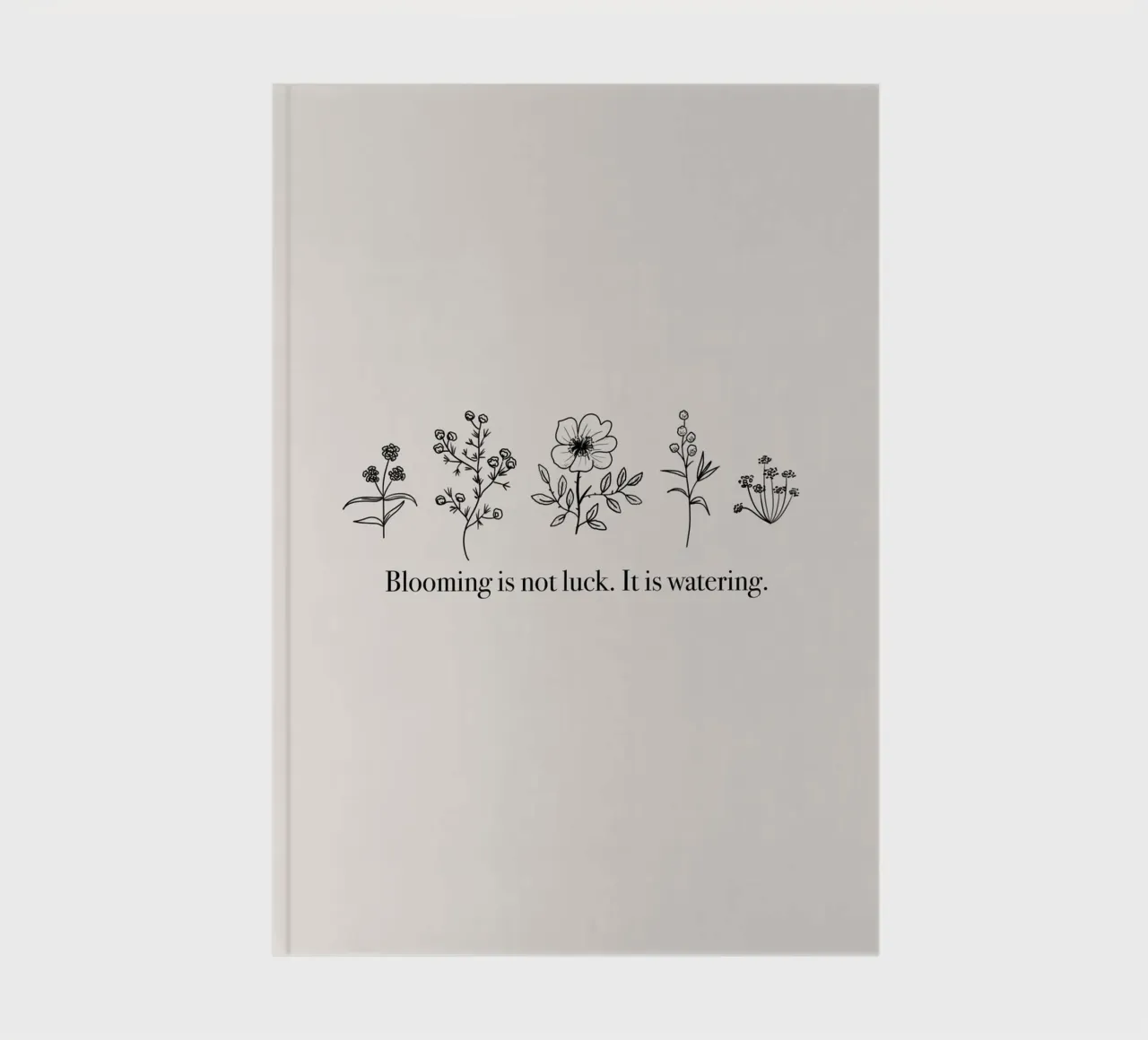 Blooming is not Luck notebook by anisillustration