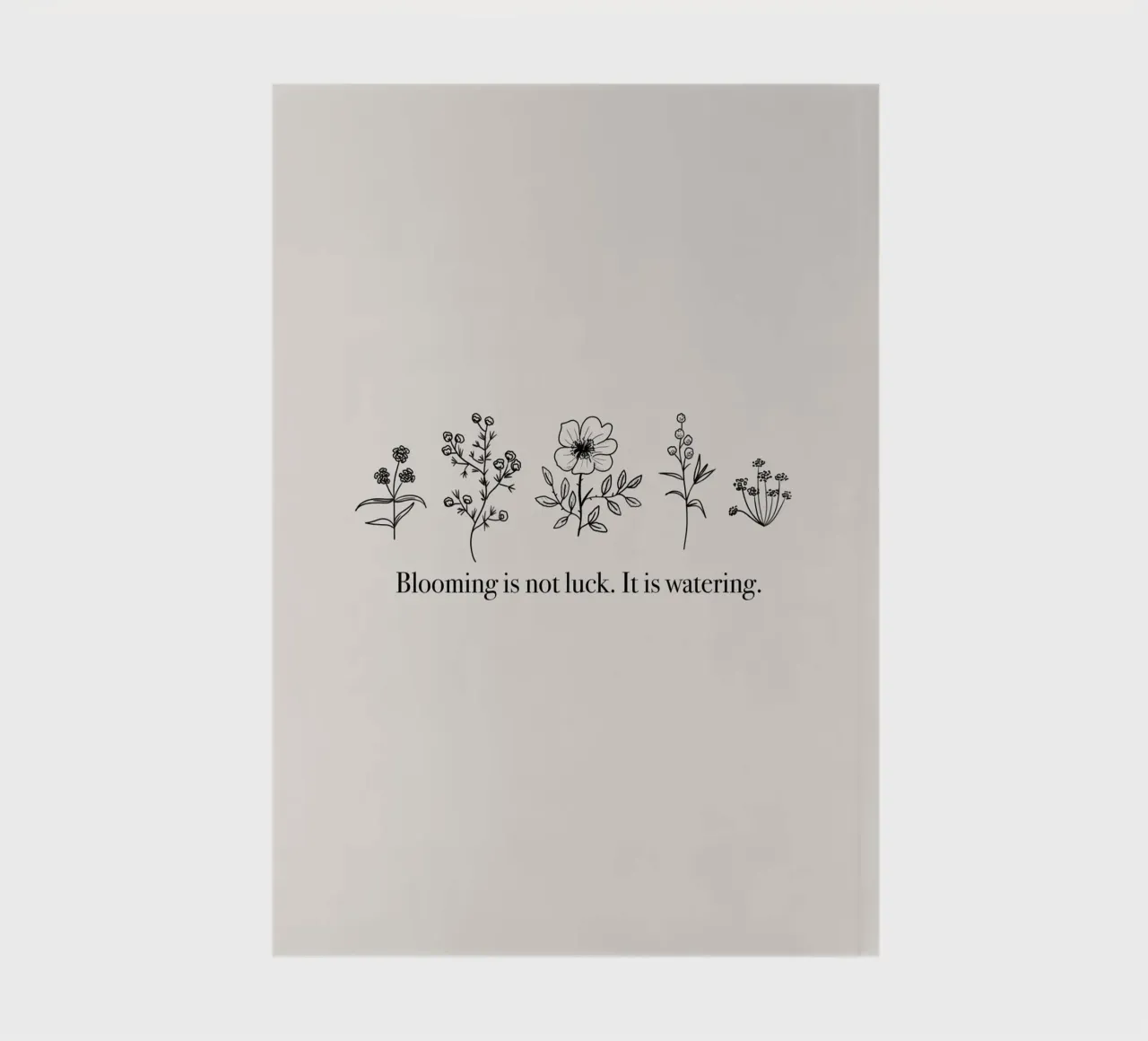 Blooming is not Luck notebook by anisillustration