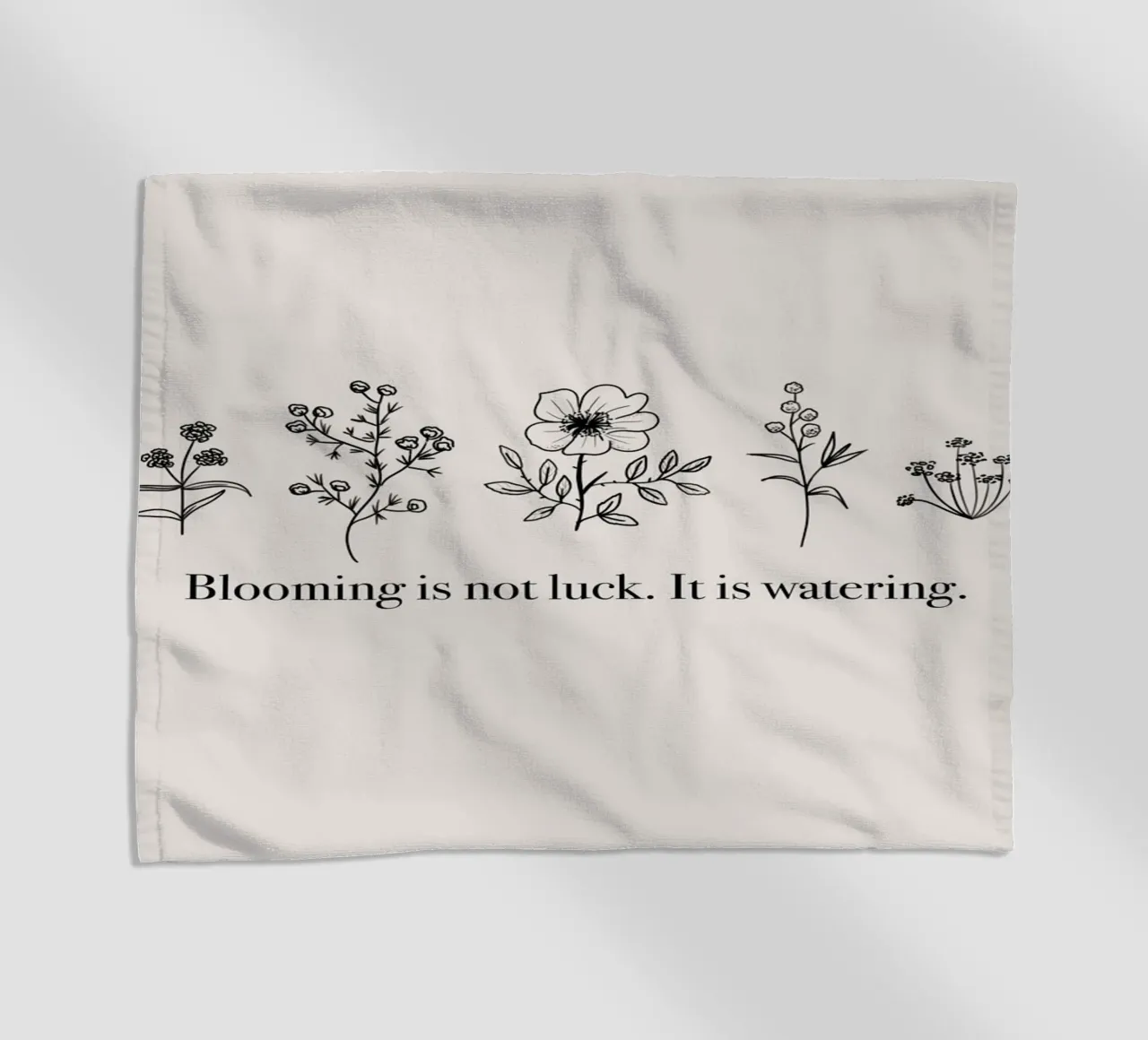 Blooming is not Luck telo mare da anisillustration