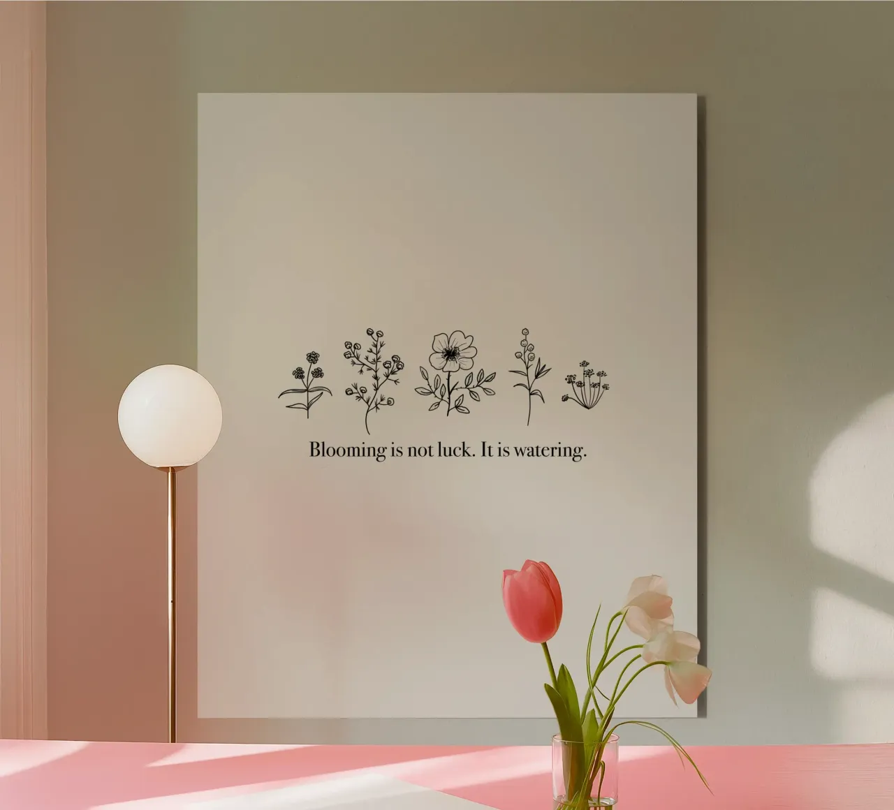 Blooming is not Luck alluminio dibond da anisillustration