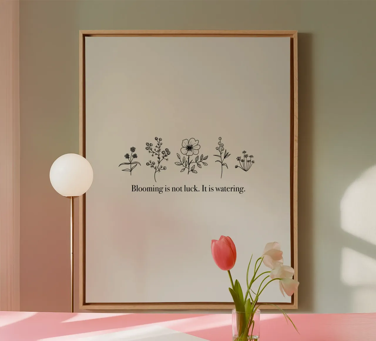 Blooming is not Luck tela da anisillustration