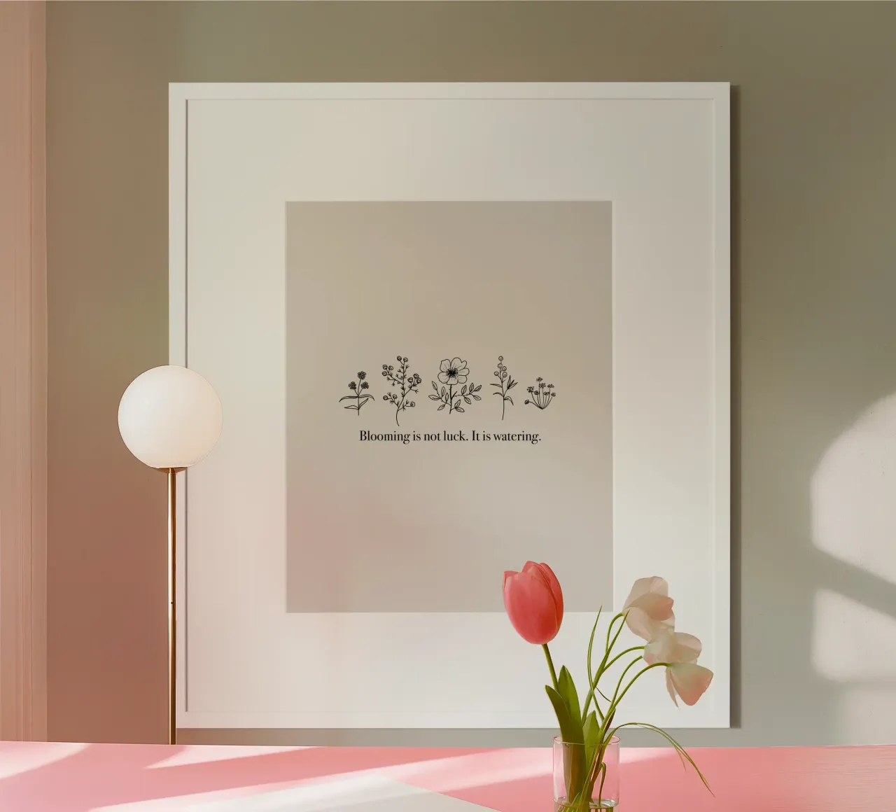 Blooming is not Luck carta hahnemühle da anisillustration