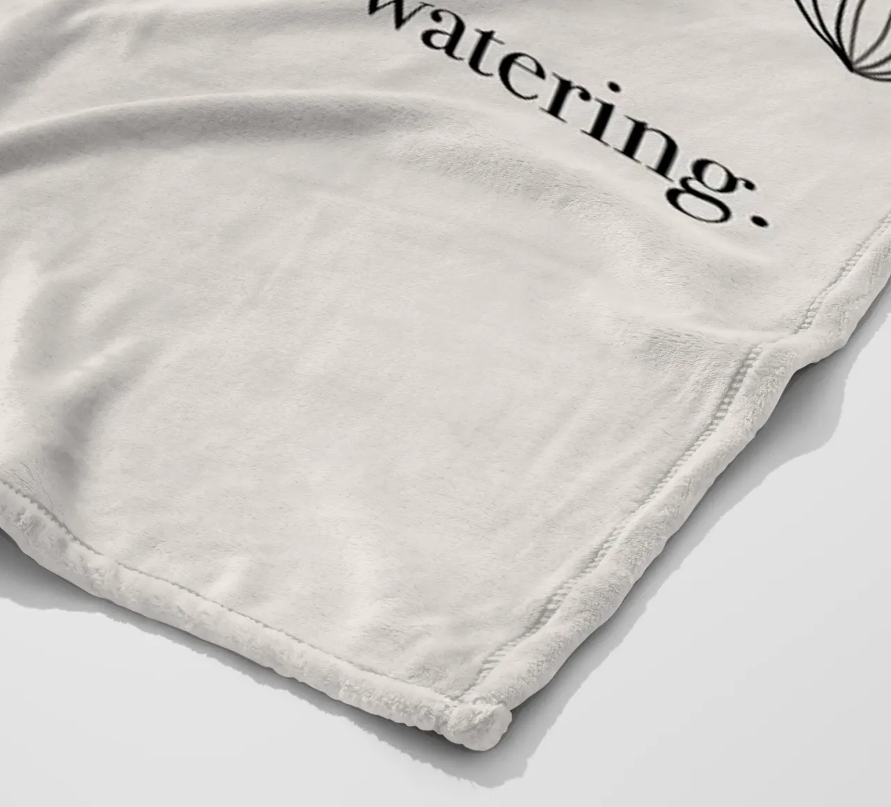 Blooming is not Luck coperta in pile da anisillustration