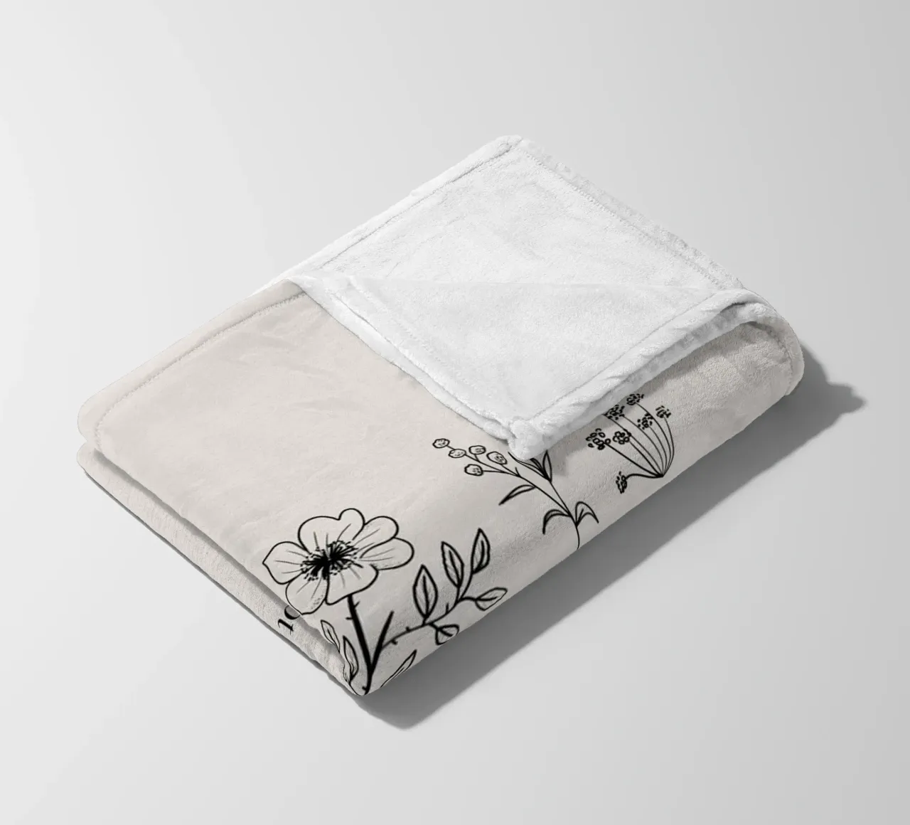Blooming is not Luck coperta in pile da anisillustration