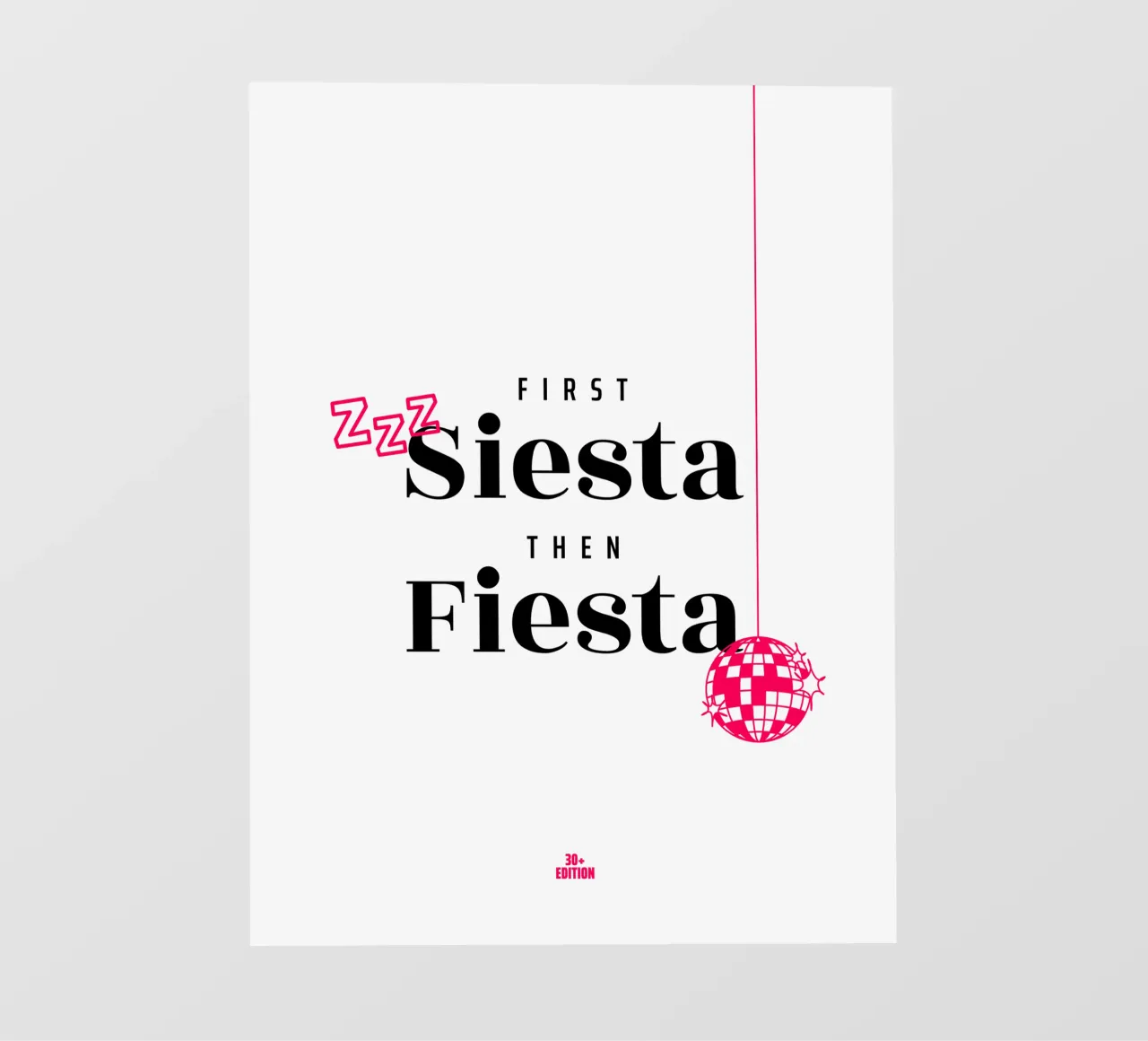 First Siesta then Fiesta – 30+ Edition pellicola backlit da Bureau Purpur