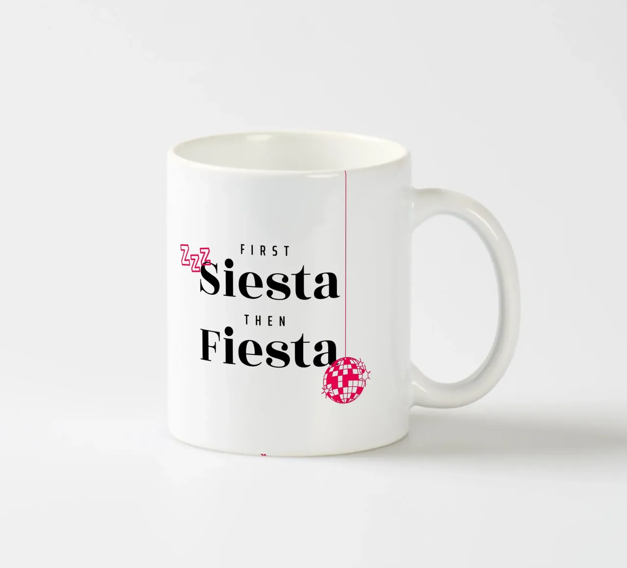 First Siesta then Fiesta – 30+ Edition tazza in ceramica da Bureau Purpur