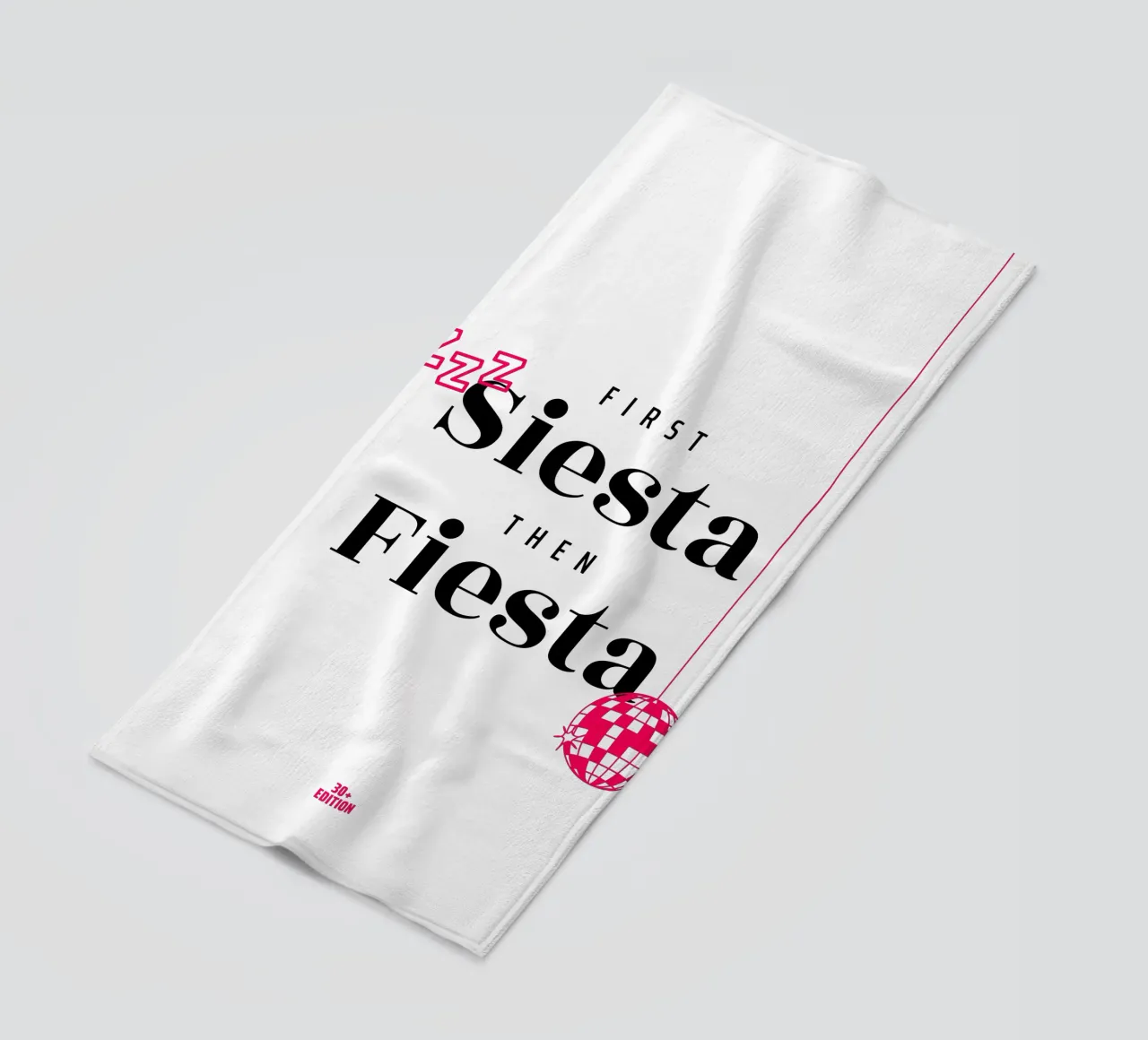 First Siesta then Fiesta – 30+ Edition telo mare da Bureau Purpur