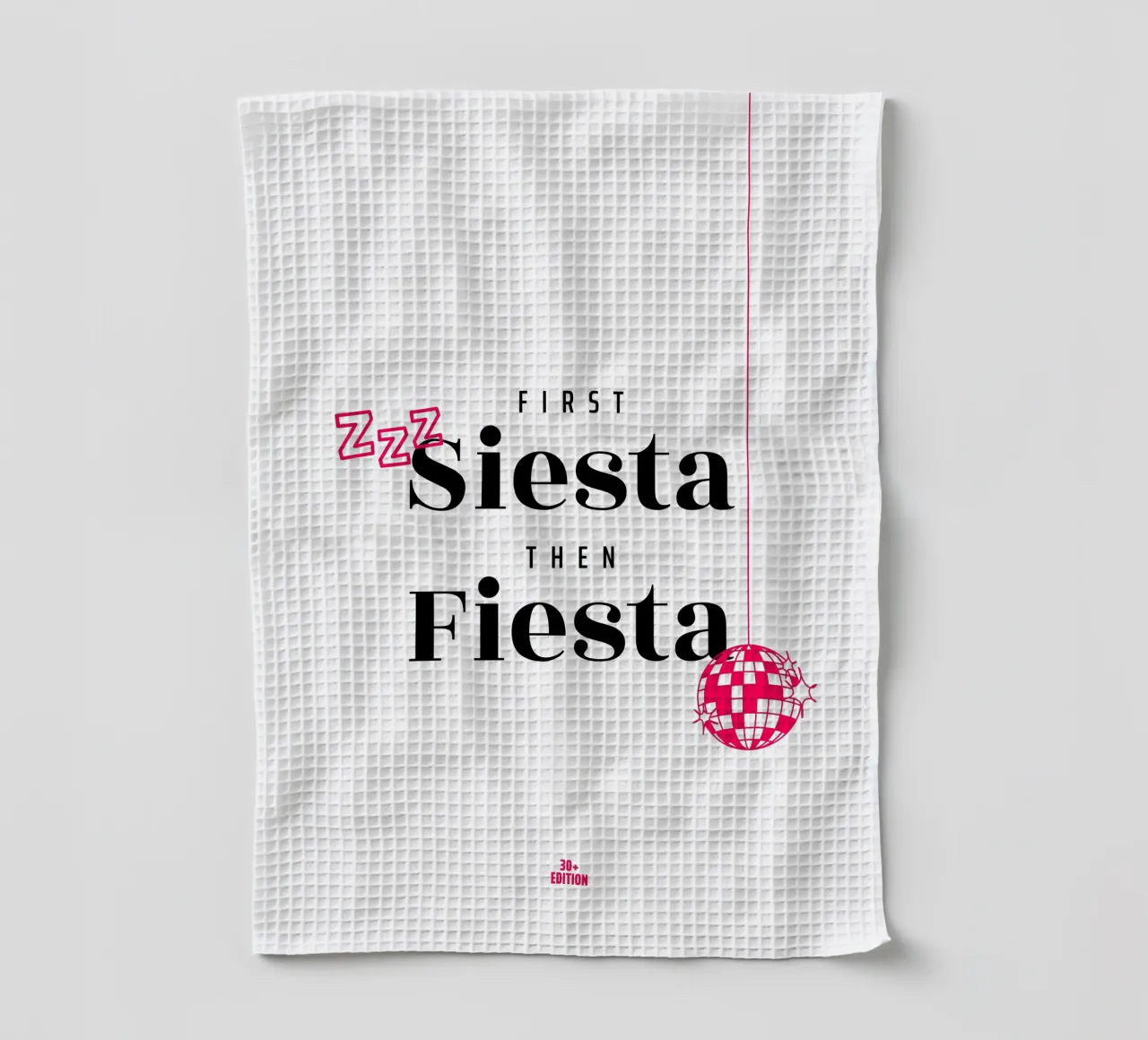 First Siesta then Fiesta – 30+ Edition canovaccio da cucina da Bureau Purpur