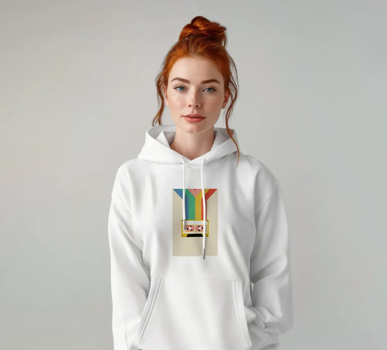 Retro Tape felpa con cappuccio da daylight design studio