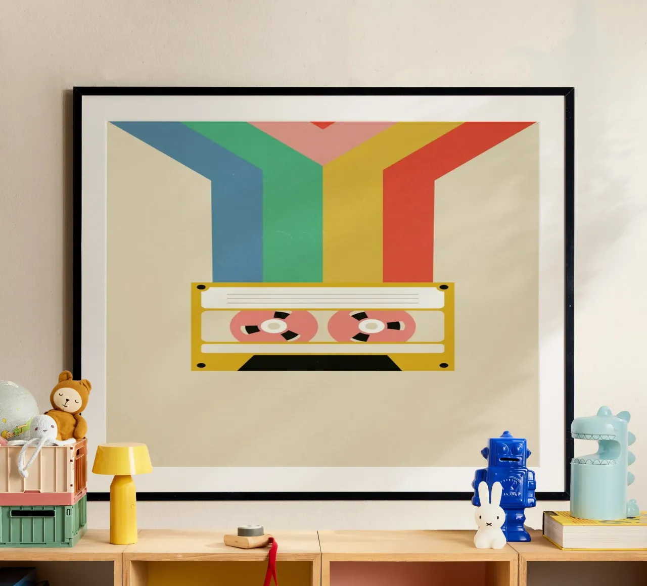 Retro Tape poster con telaio in plastica da daylight design studio