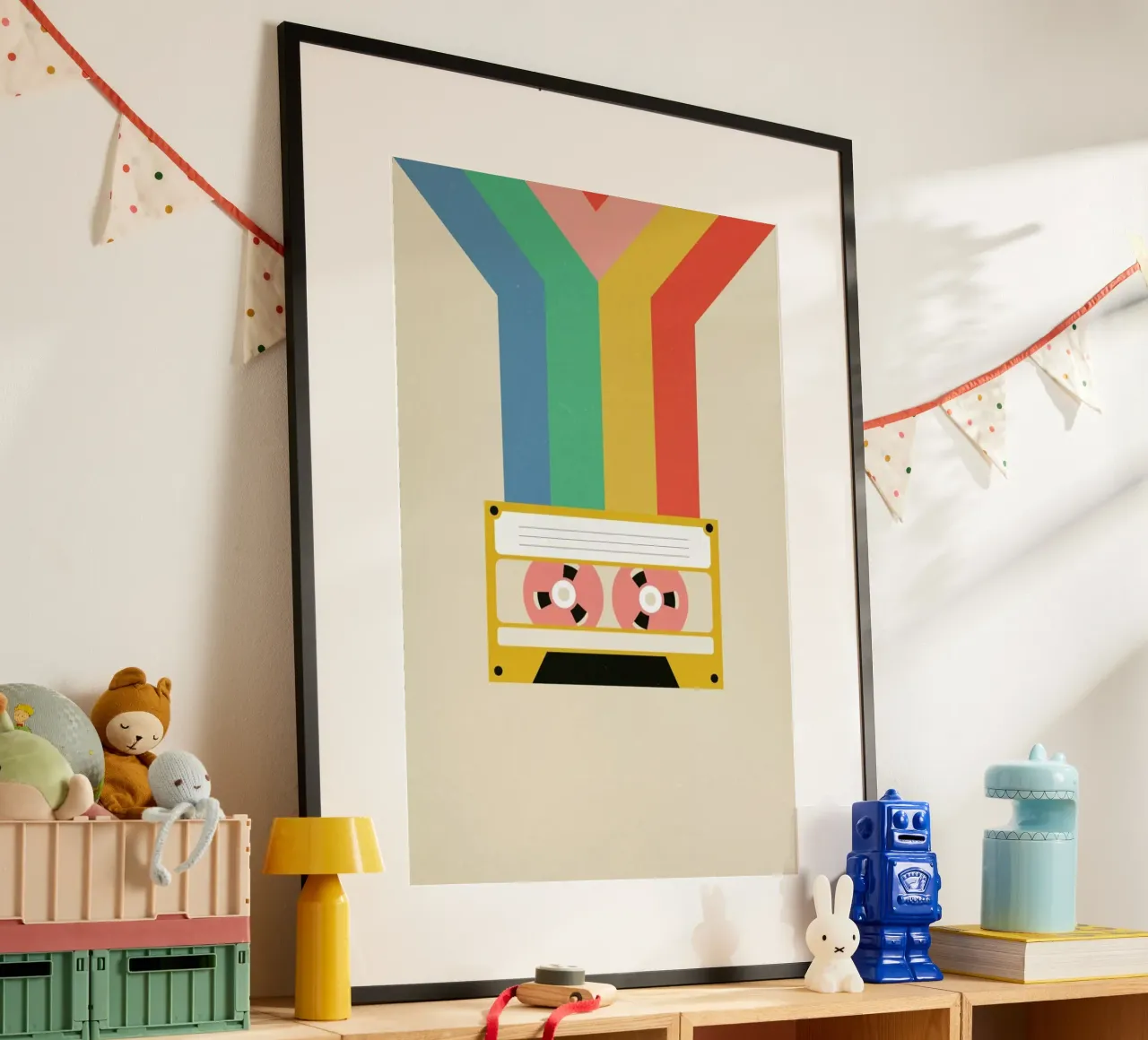 Retro Tape poster con telaio in plastica da daylight design studio