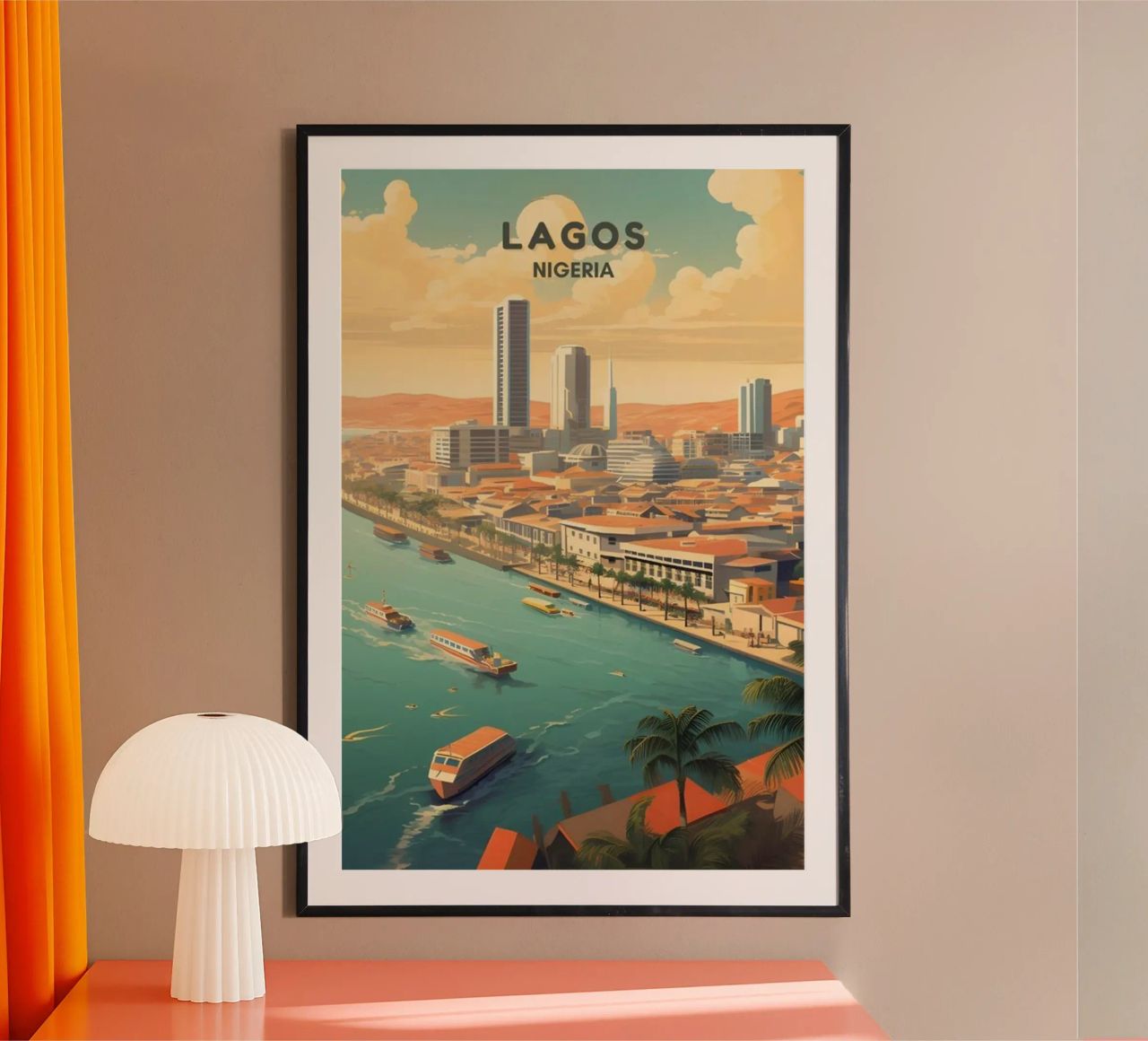 Kommen Sie und besuchen Sie Travel Lagos Poster von youngs print