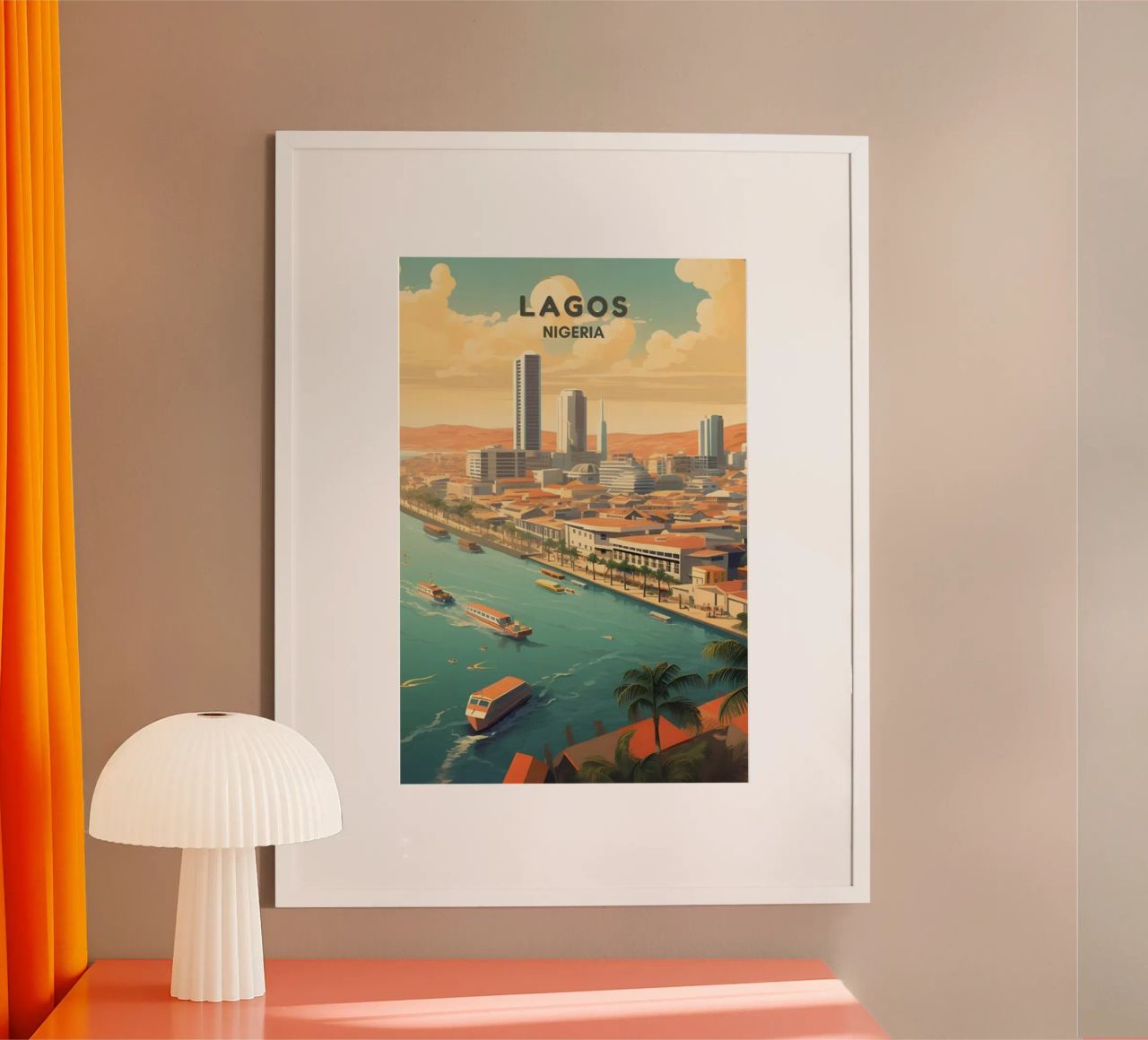 Kommen Sie und besuchen Sie Travel Lagos Poster von youngs print