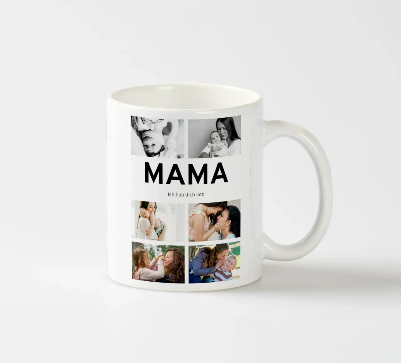 Mutter - Familie | Fotocollage Keramik Tasse von Bildschön | Fotocollagen