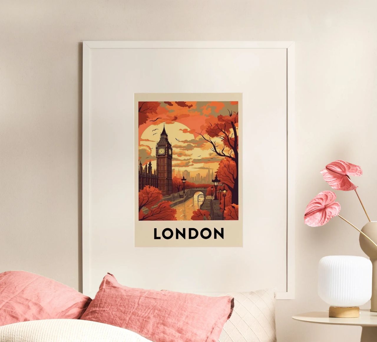 Komm und besuch travel London Poster von youngs print