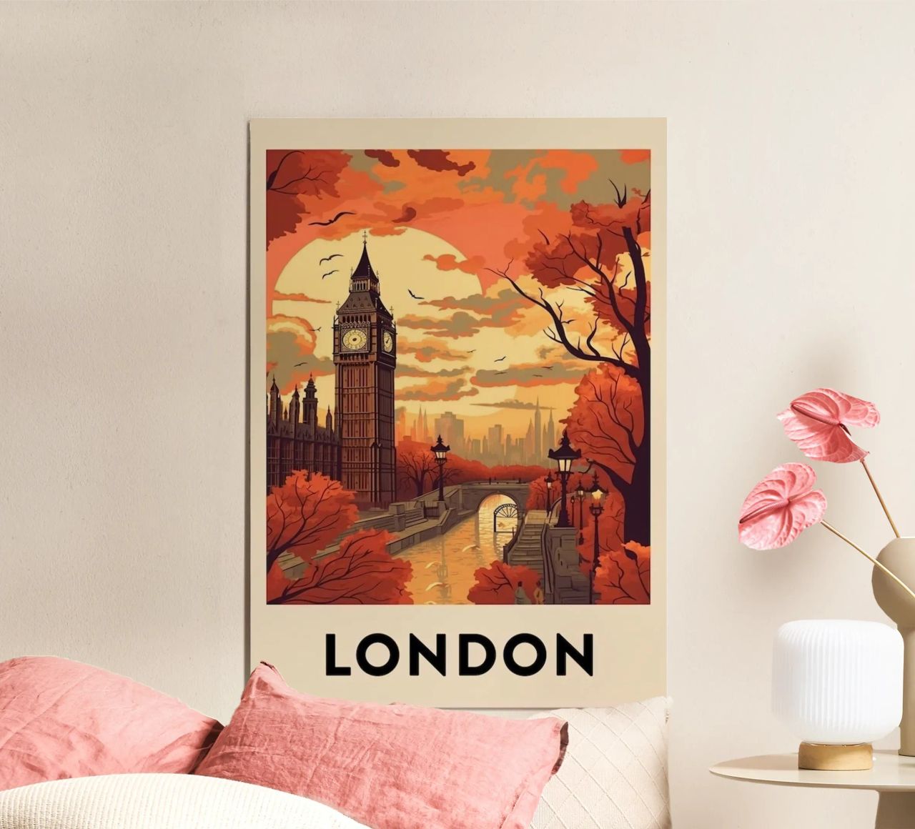 Komm und besuch travel London Poster von youngs print