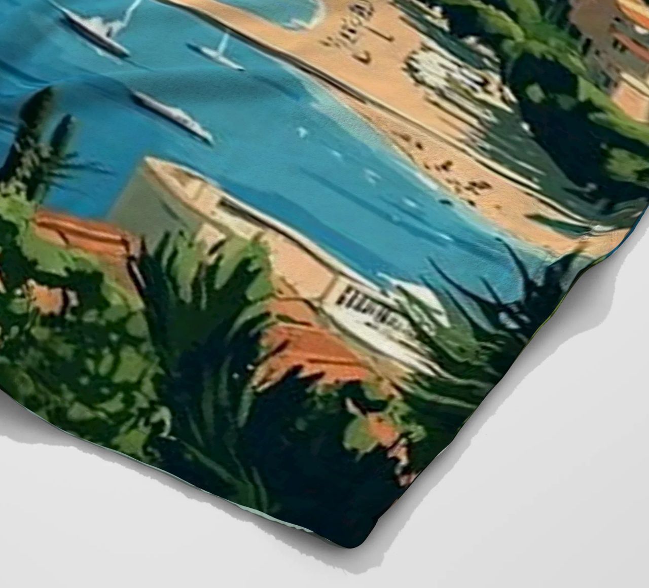 Come on visit travel Cote d'Azur Fleecedecke von youngs print
