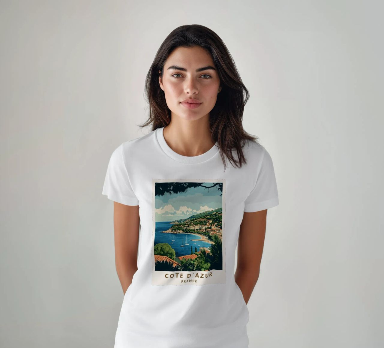 Come on visit travel Cote d'Azur T-Shirt von youngs print