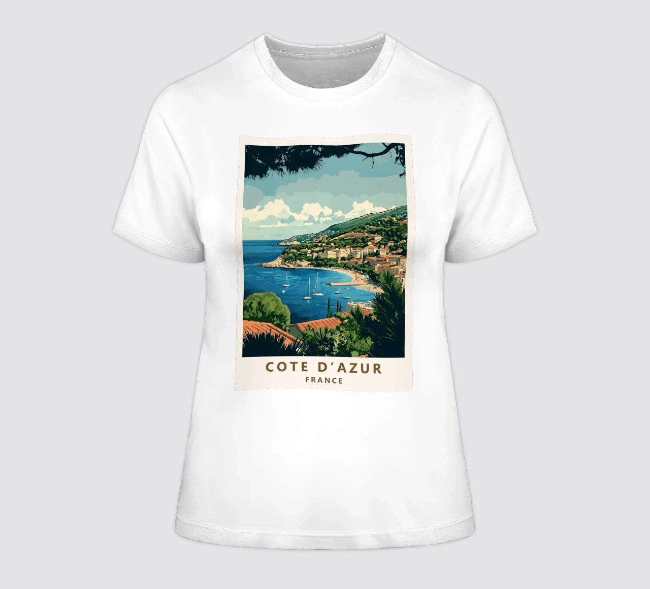 Come on visit travel Cote d'Azur Frauen T-Shirt von youngs print