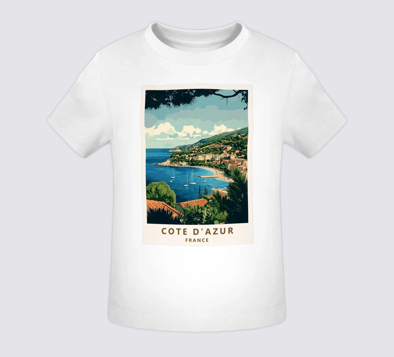 Come on visit travel Cote d'Azur Baby T-Shirt von youngs print