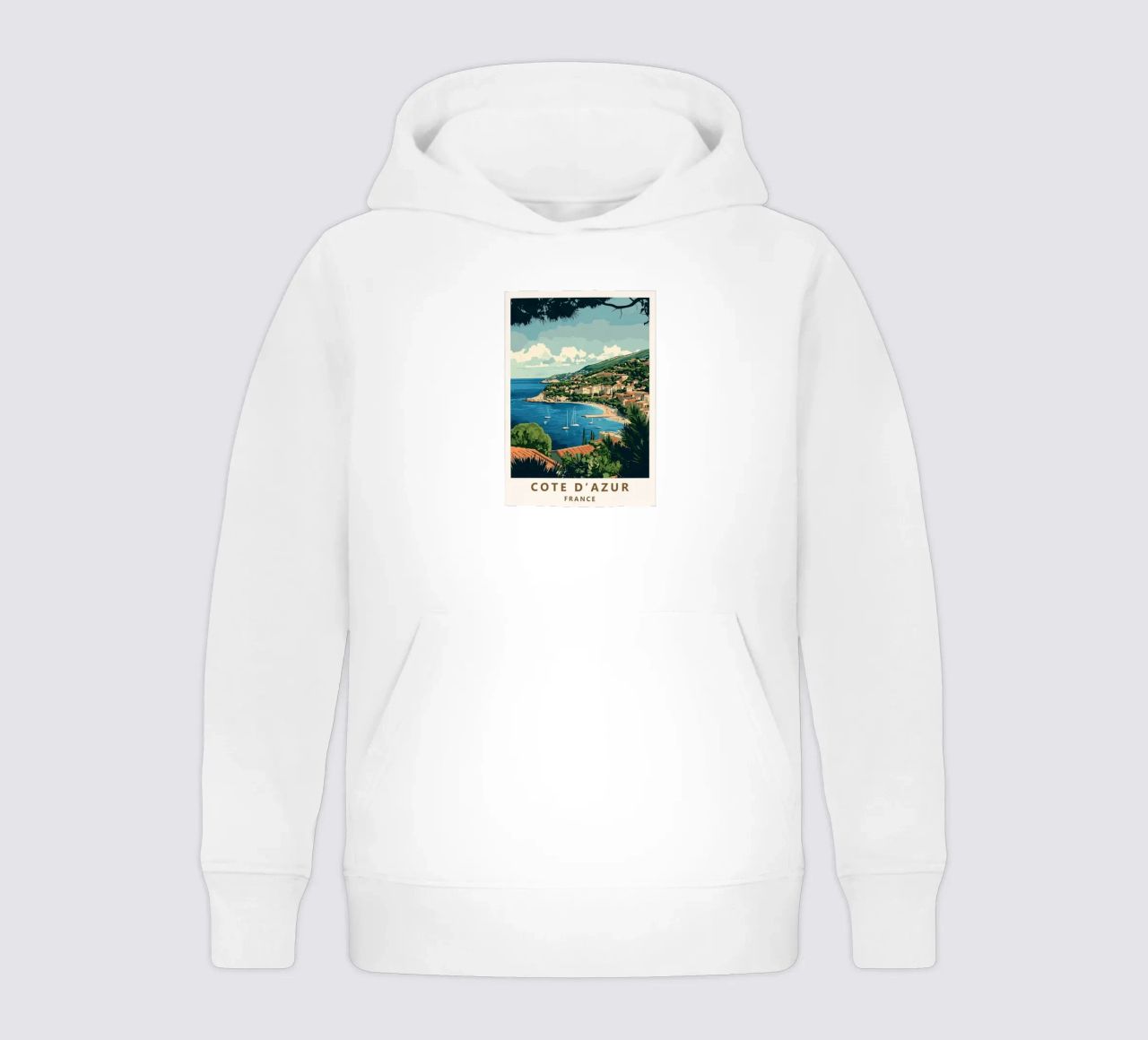 Come on visit travel Cote d'Azur Kinder Hoodie von youngs print