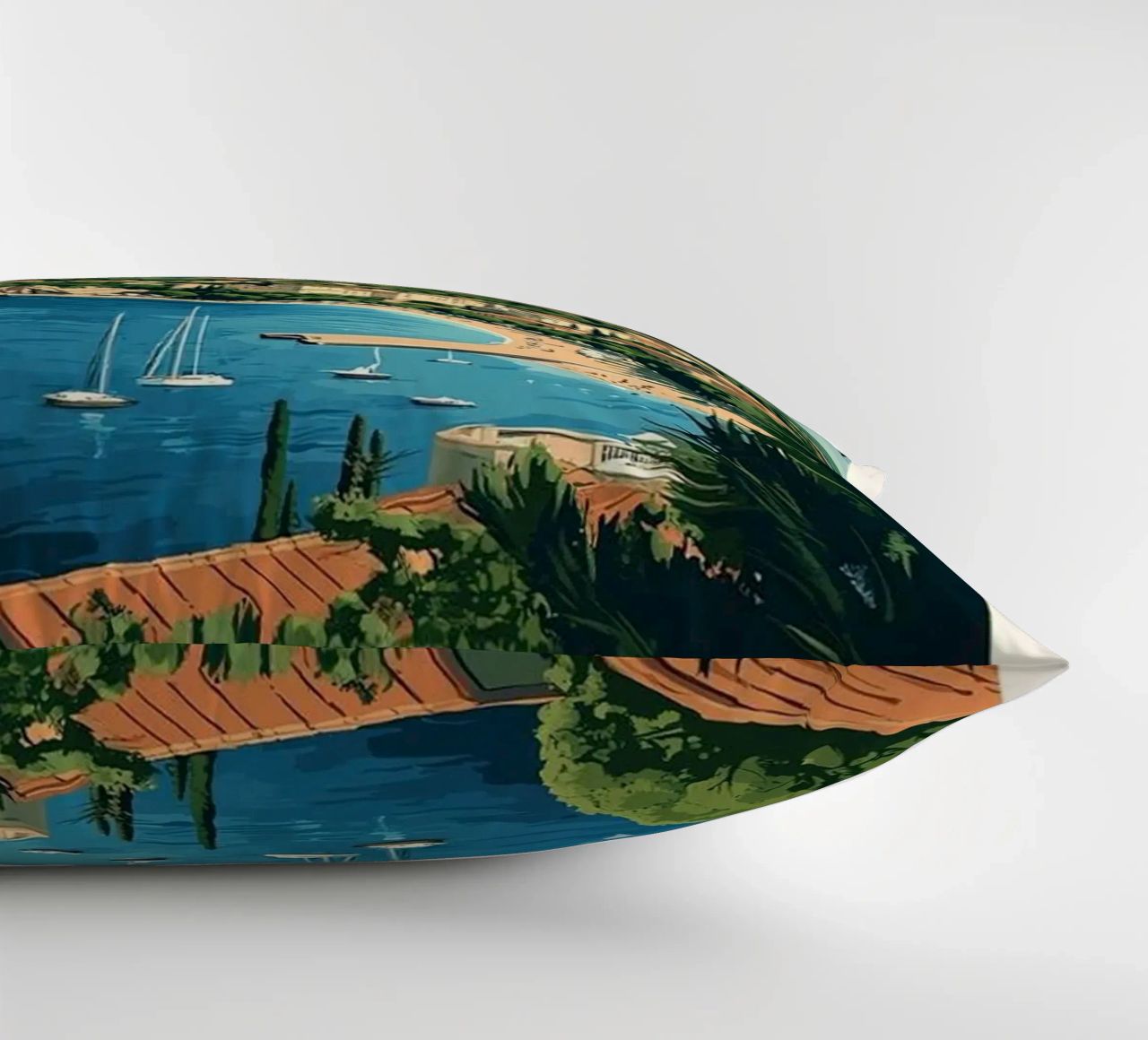 Come on visit travel Cote d'Azur Kissen von youngs print