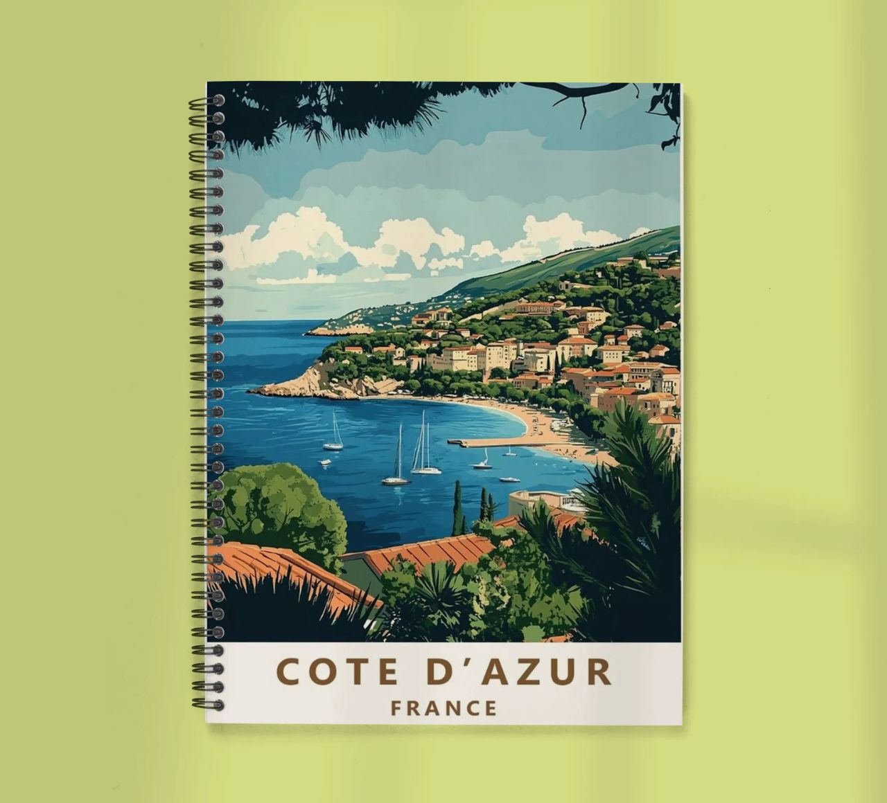 Come on visit travel Cote d'Azur Ringbuch von youngs print