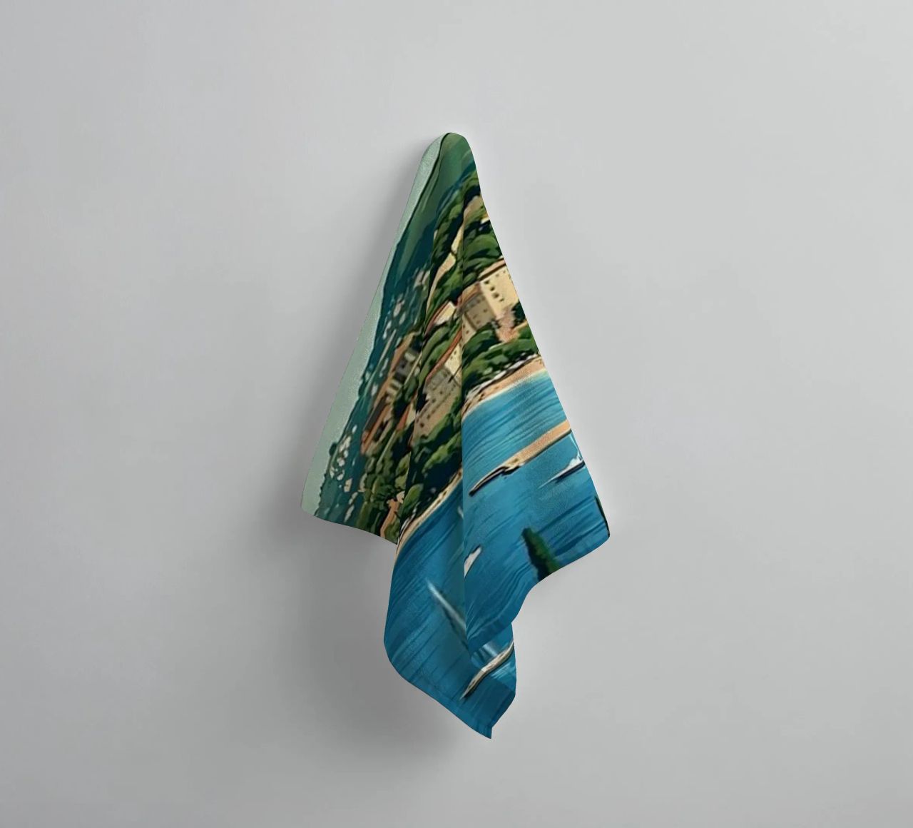 Come on visit travel Cote d'Azur Handtuch von youngs print