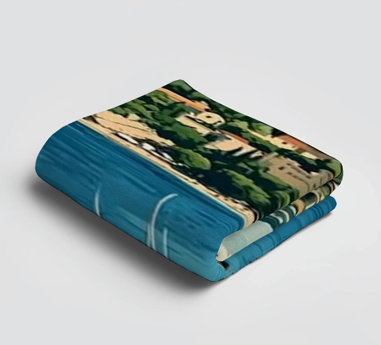 Come on visit travel Cote d'Azur Handtuch von youngs print