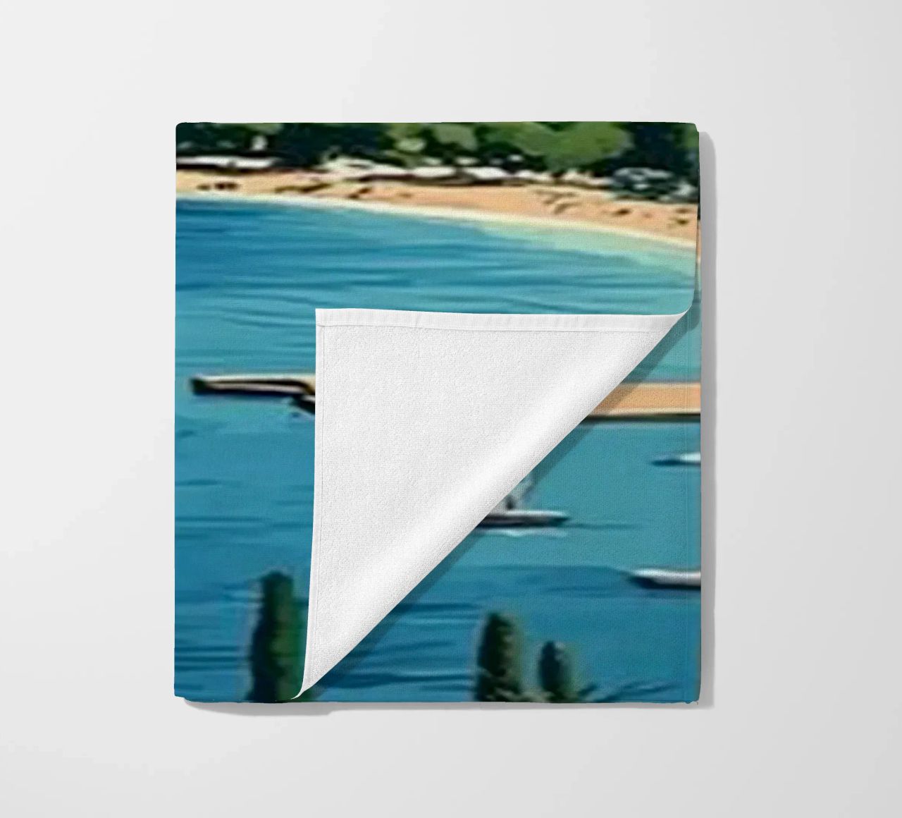 Come on visit travel Cote d'Azur Strandtuch von youngs print