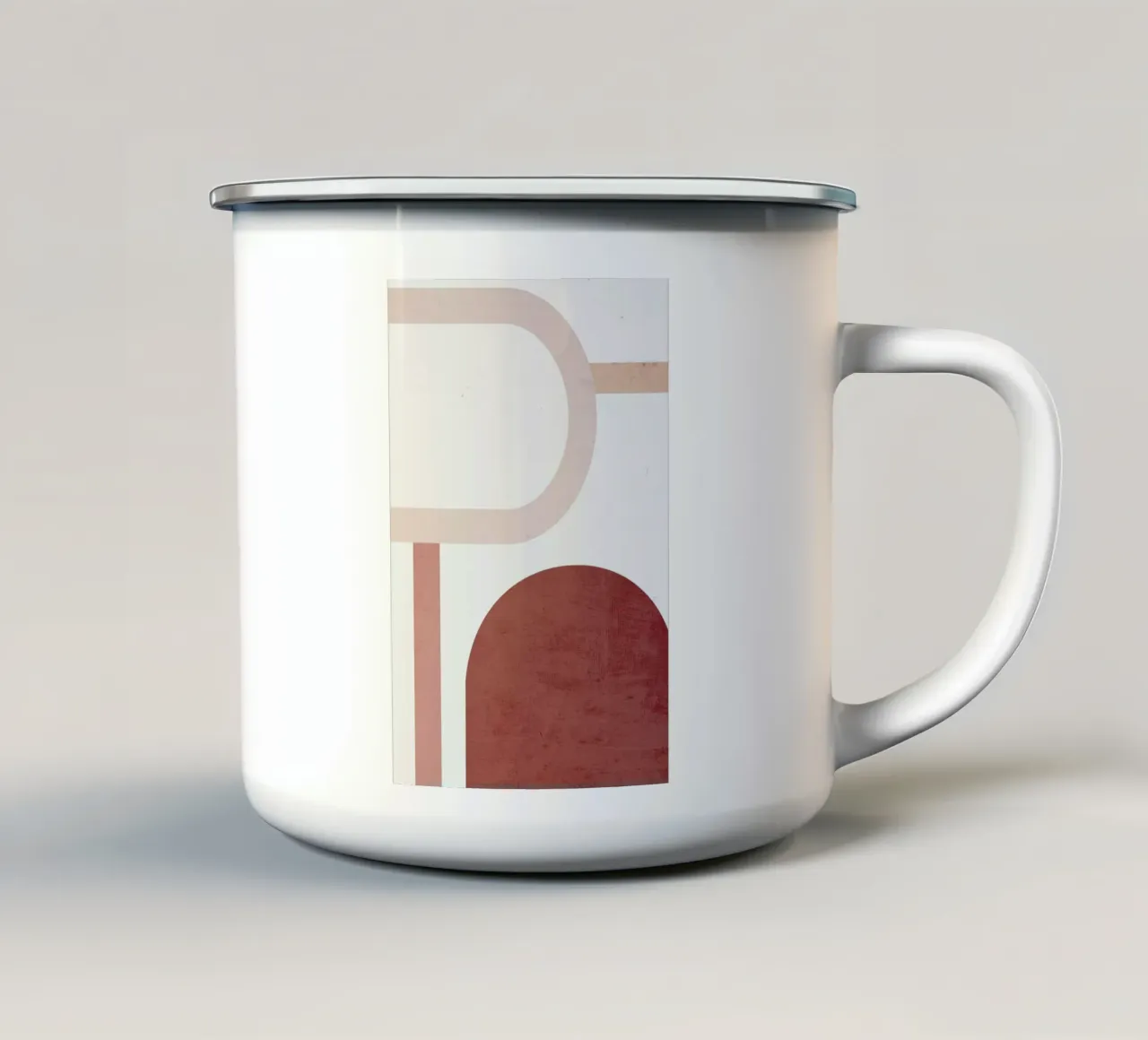 Concrete II tazza in smalto da Pure