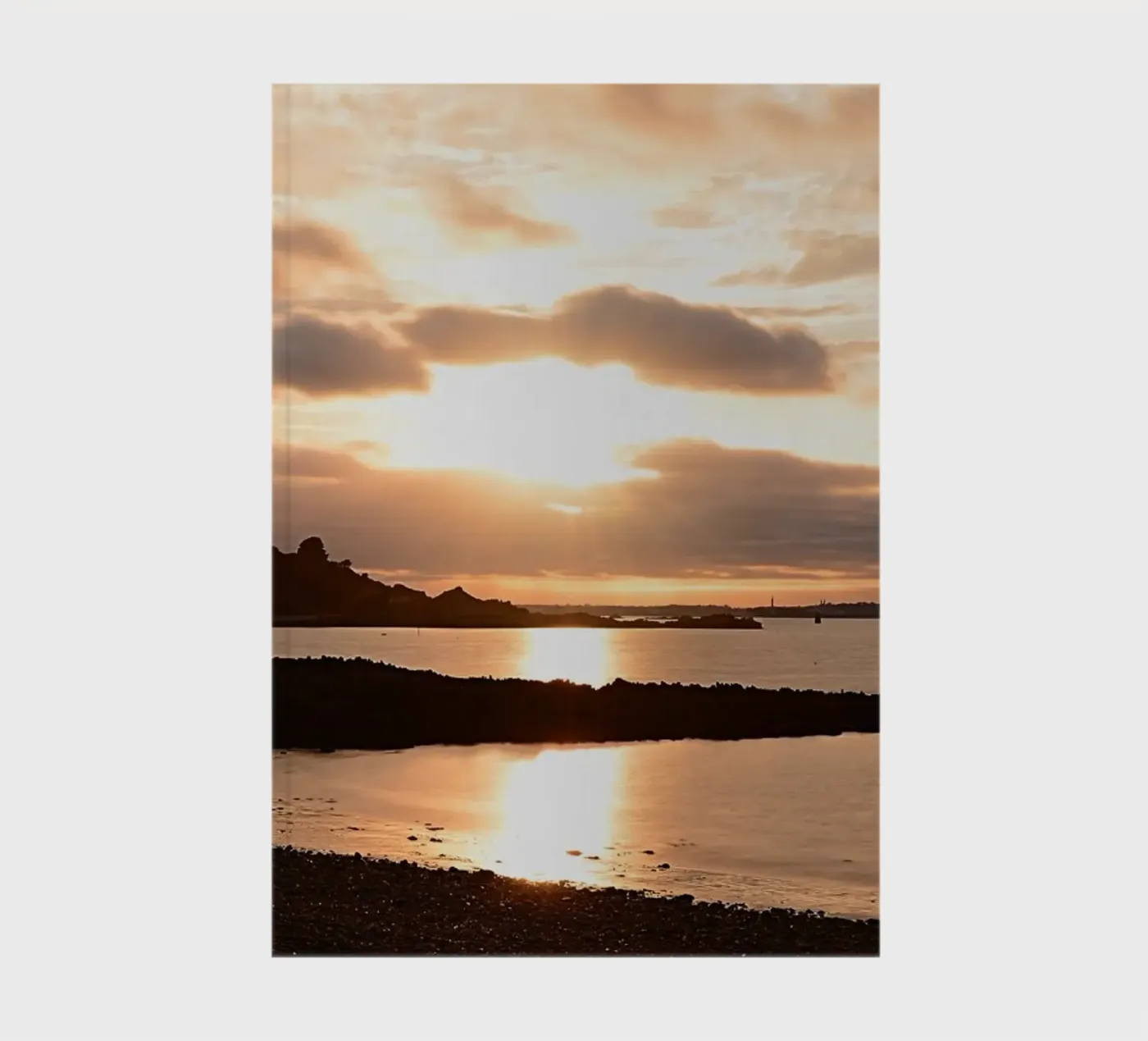 FAA293 SUNSET AT THE BEACH. notebook by Thierry vobmann photography