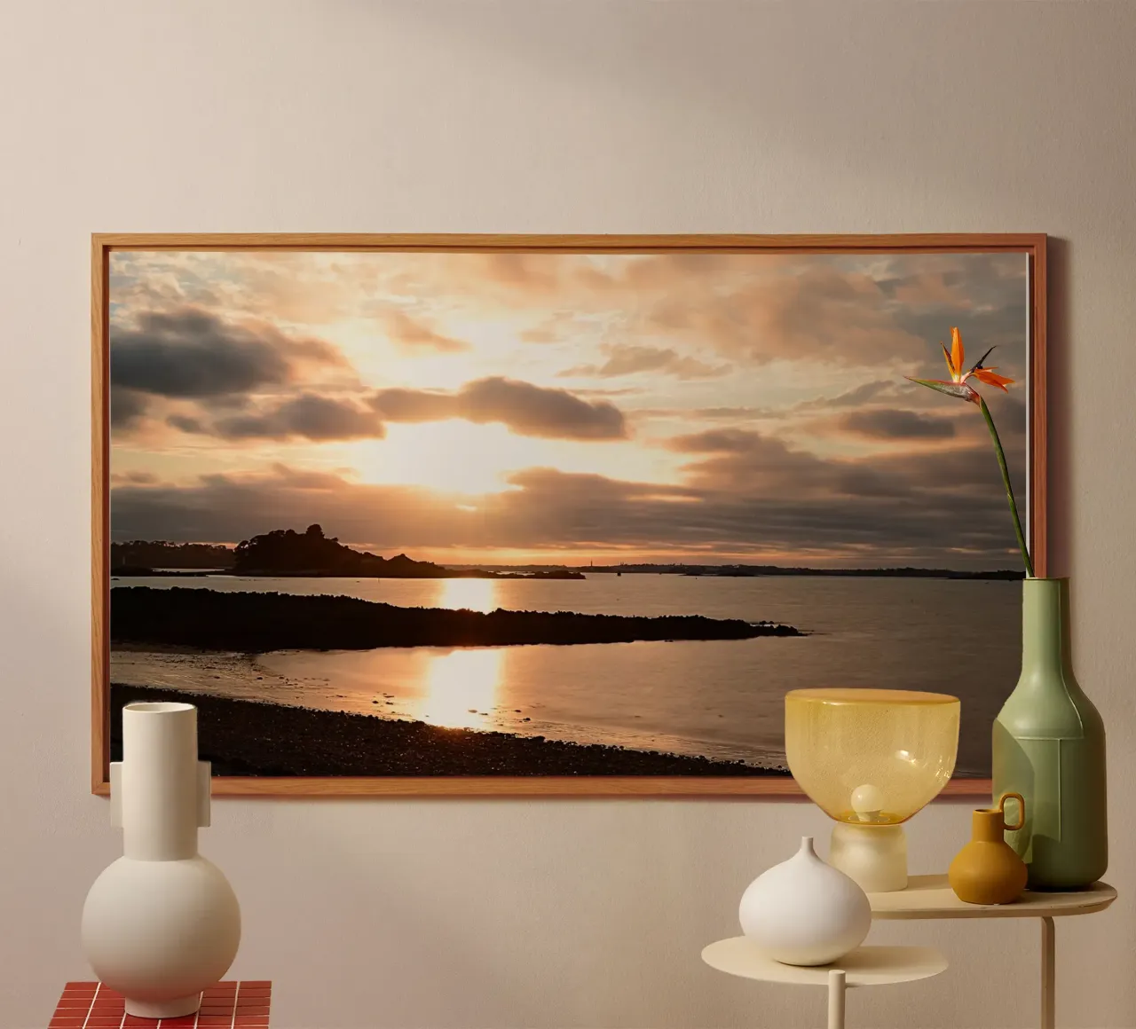 FAA293 TRAMONTO IN SPIAGGIA. alluminio dibond da Thierry vobmann photography