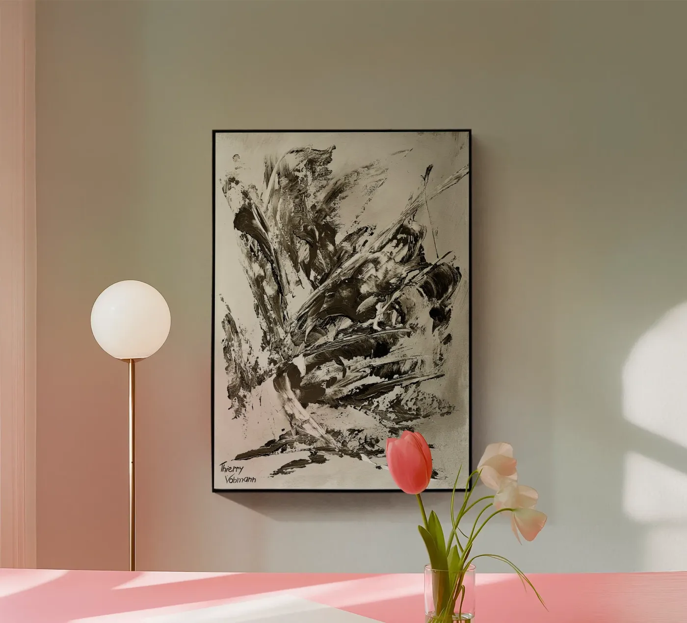 SEPIA 58 plexiglass da Thierry Vobmann Abstract painting