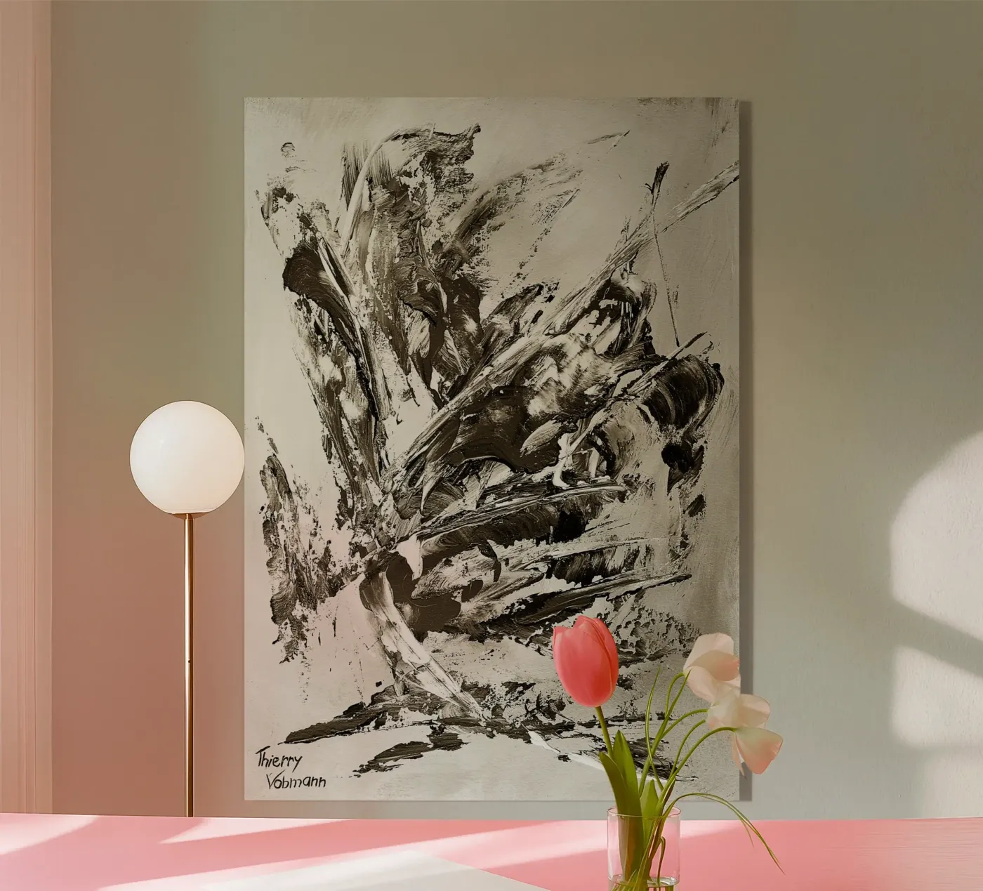 SEPIA 58 plexiglass da Thierry Vobmann Abstract painting