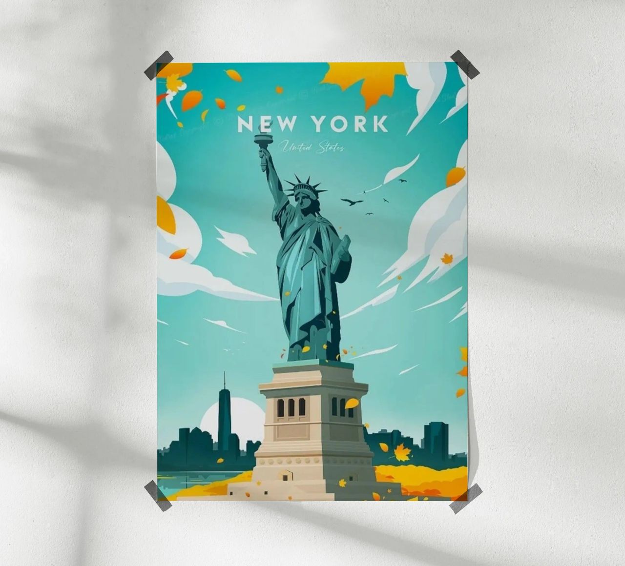Kommen Sie und besuchen Sie New York Poster von youngs print