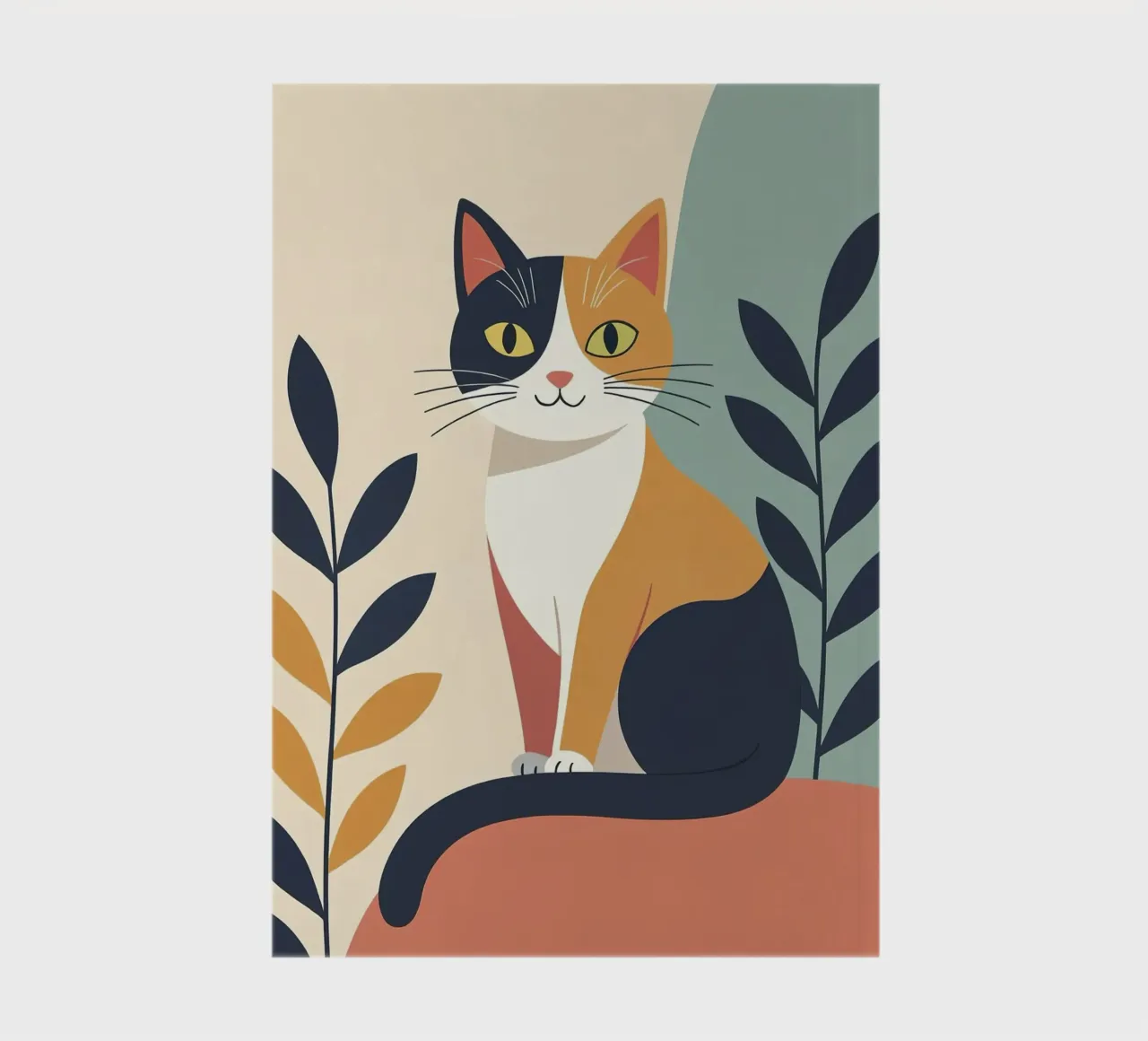 Minimalist cat notebook by 🎁 ARTVI-SHOP