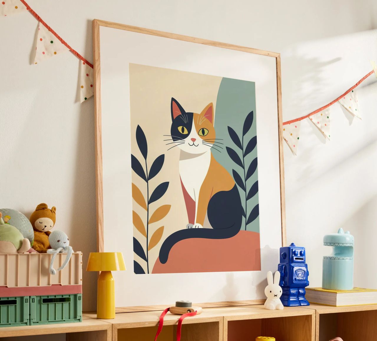 Minimalist cat poster by ARTVI-SHOP