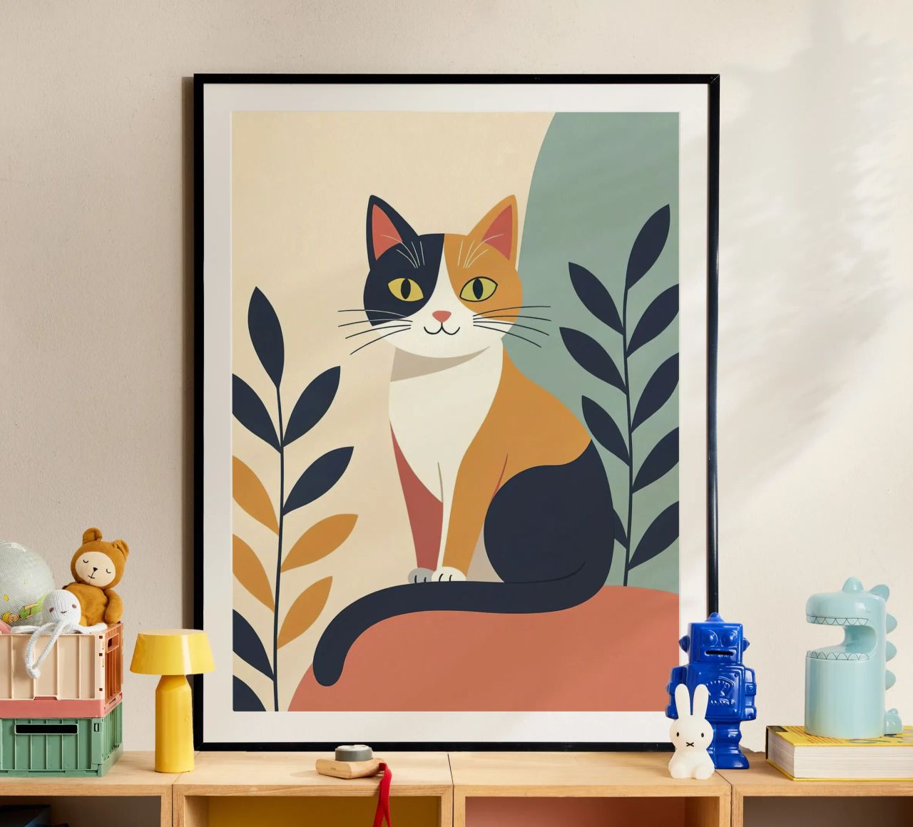 Minimalist cat poster by ARTVI-SHOP